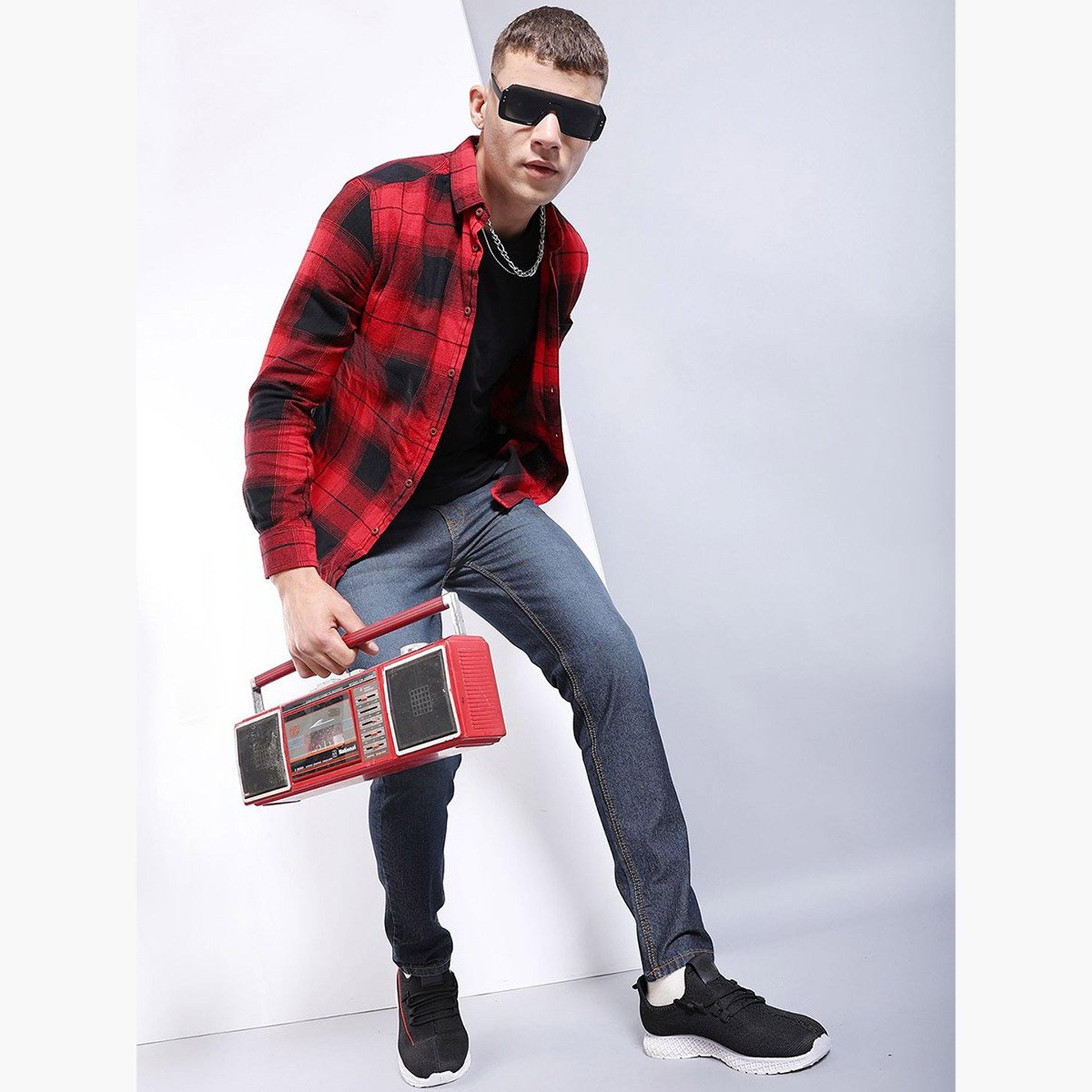 The Indian Garage Co X Styli Men Dark Wash Navy Slim Fit Jeans-men-clothing-bottoms-jeans-image-5