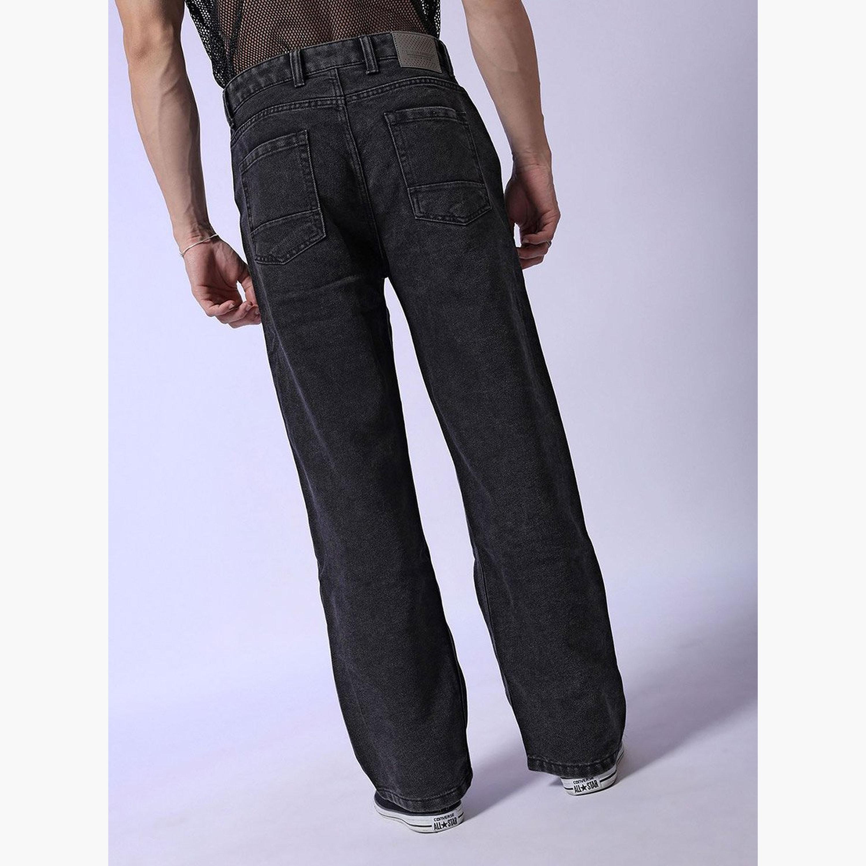 The Indian Garage Co X Styli Men Dark Wash Baggy Cargo Jeans-men-clothing-bottoms-jeans-image-3