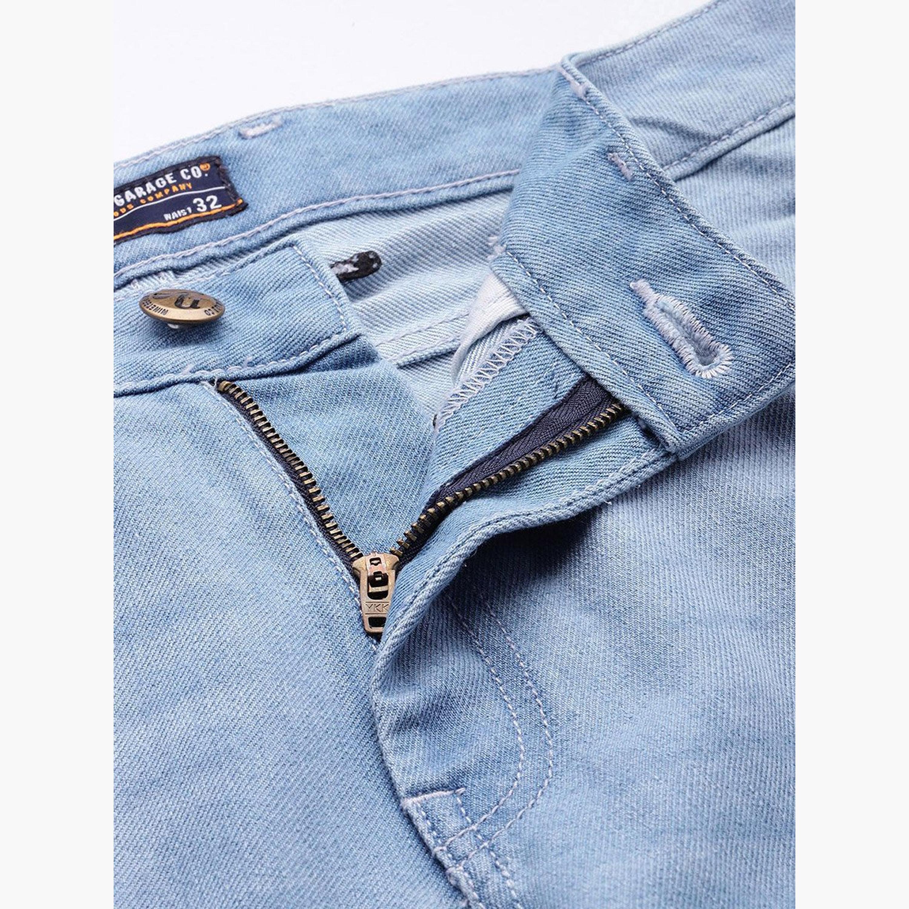ذا انديان كراج كو × ستايلي - بنطال جينز للرجال خفيف الوزن قصة عادية-men-clothing-bottoms-jeans-image-4