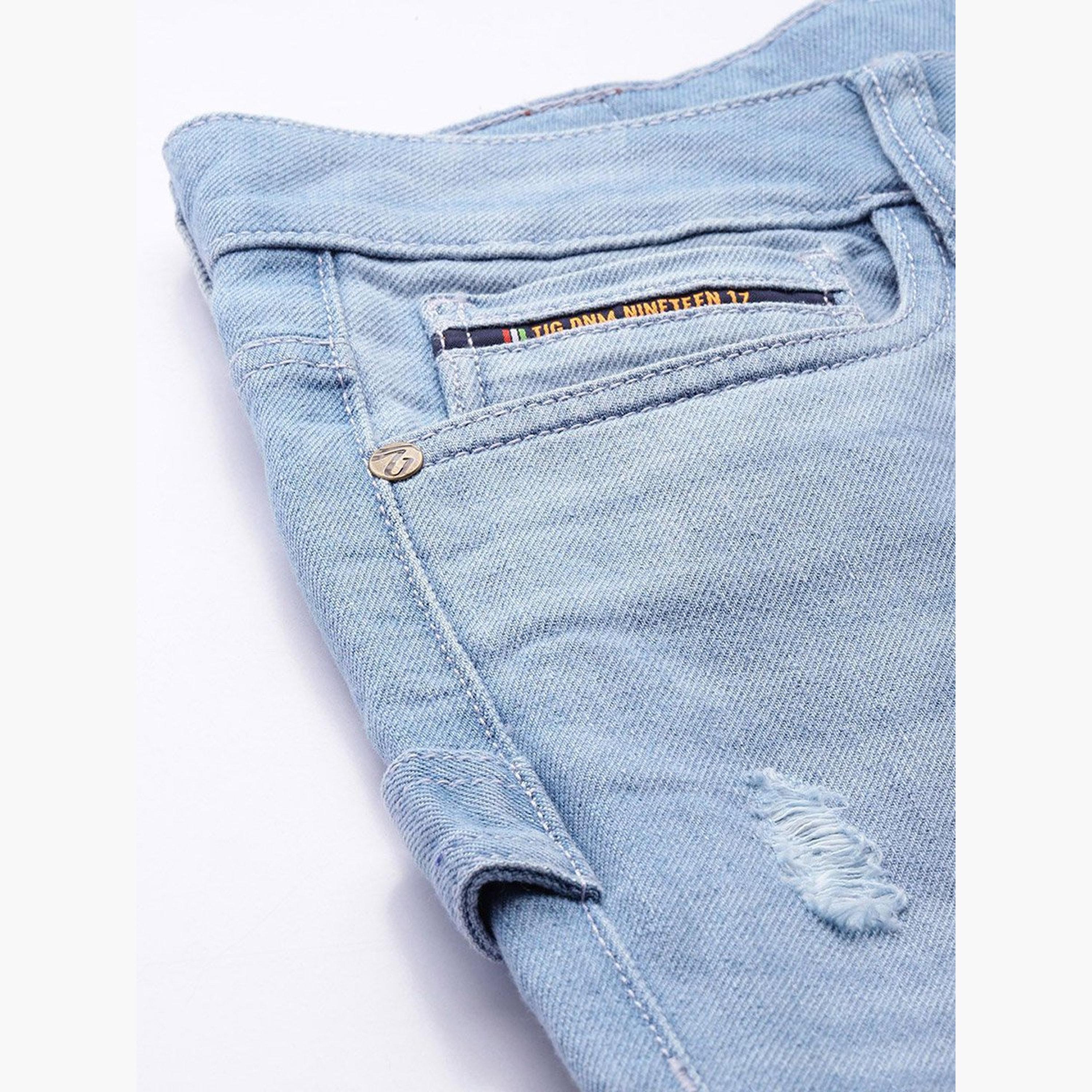 ذا انديان كراج كو × ستايلي - بنطال جينز للرجال خفيف الوزن قصة عادية-men-clothing-bottoms-jeans-image-6
