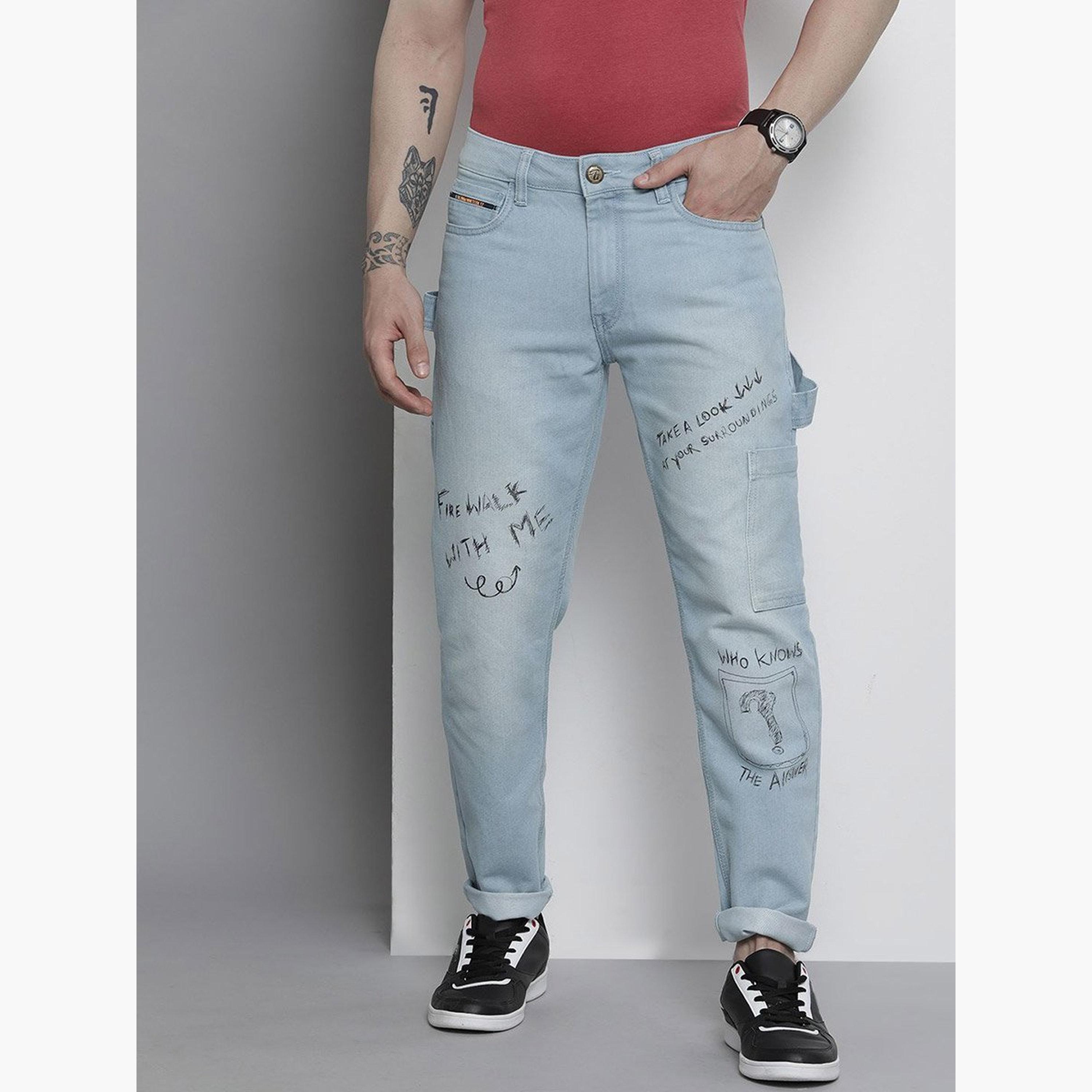 The Indian Garage Co X Styli Men Regular Fit Jeans with Graphic Print-men-clothing-bottoms-jeans-image-2