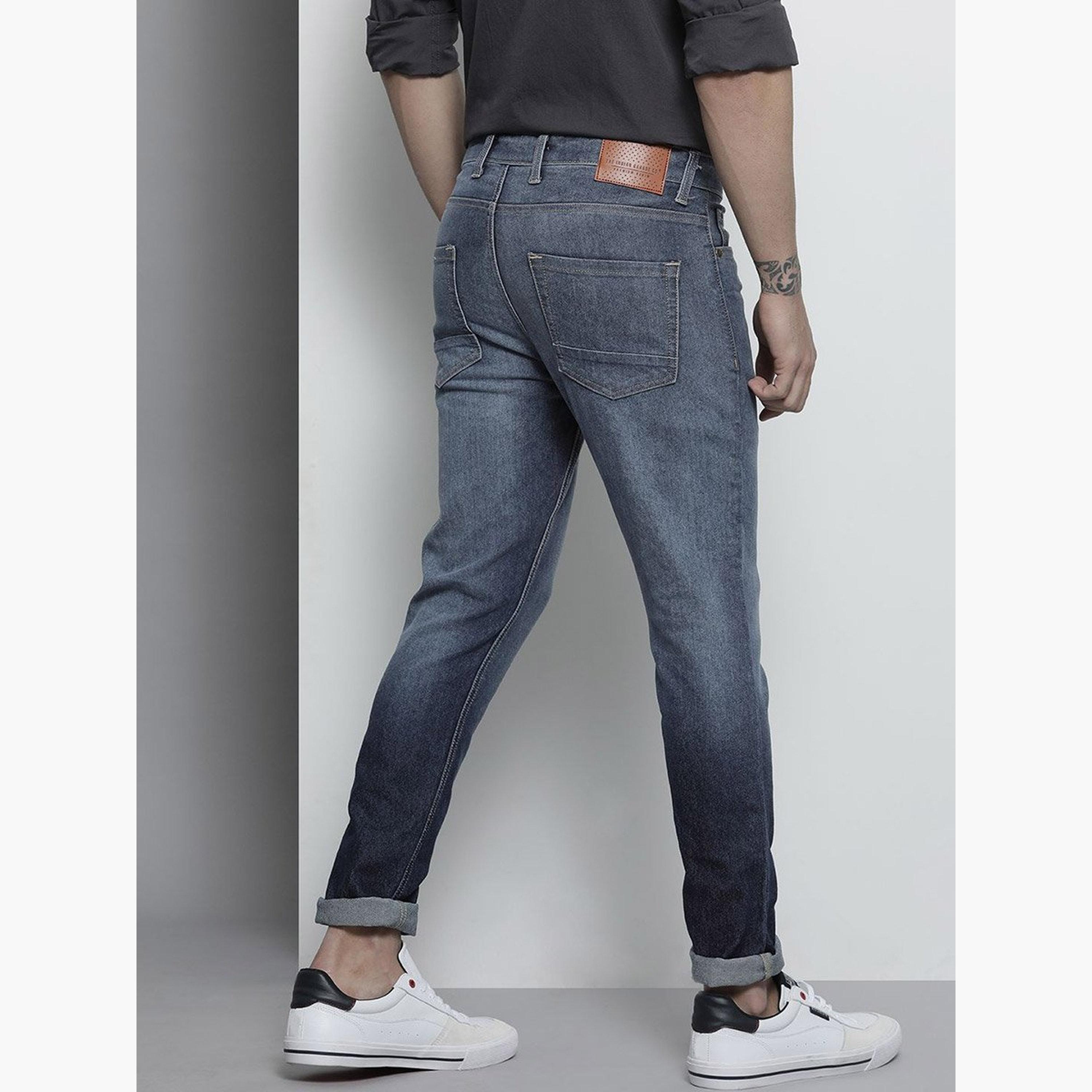 The Indian Garage Co X Styli Men Dark Wash Slim Fit Jeans-men-clothing-bottoms-jeans-image-3