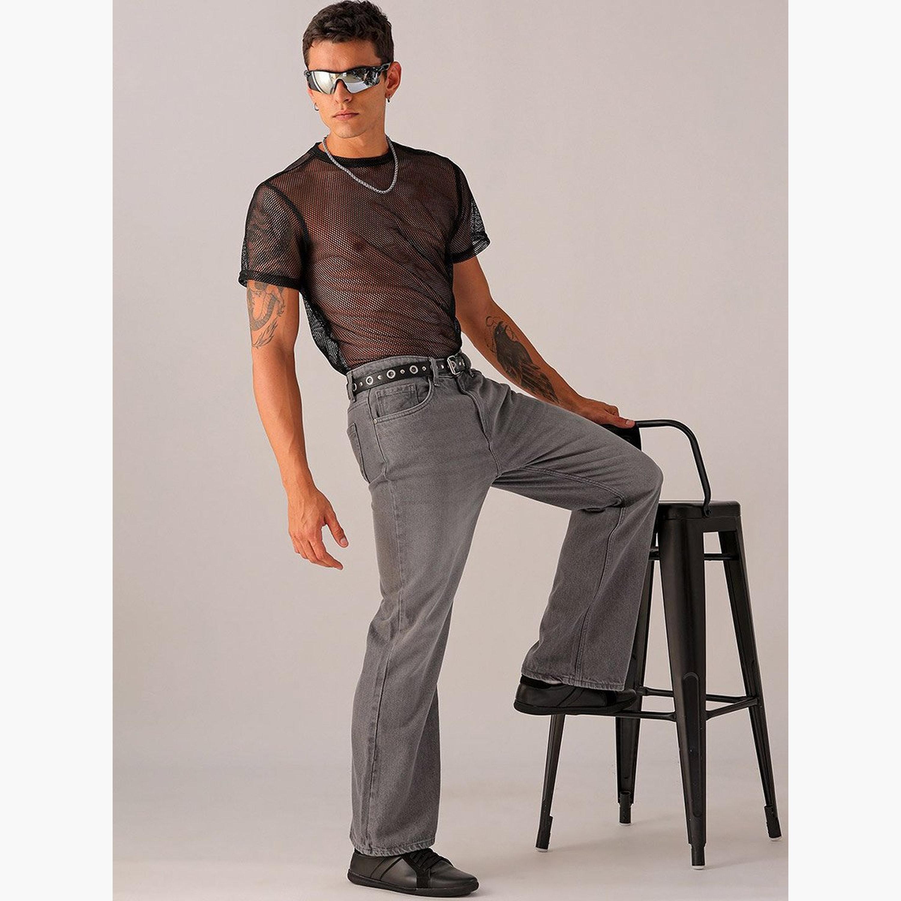 ذا انديان كراج كو × ستايلي - بنطال جينز للرجال فضفاض متوسط ​​الارتفاع-men-clothing-bottoms-jeans-image-4