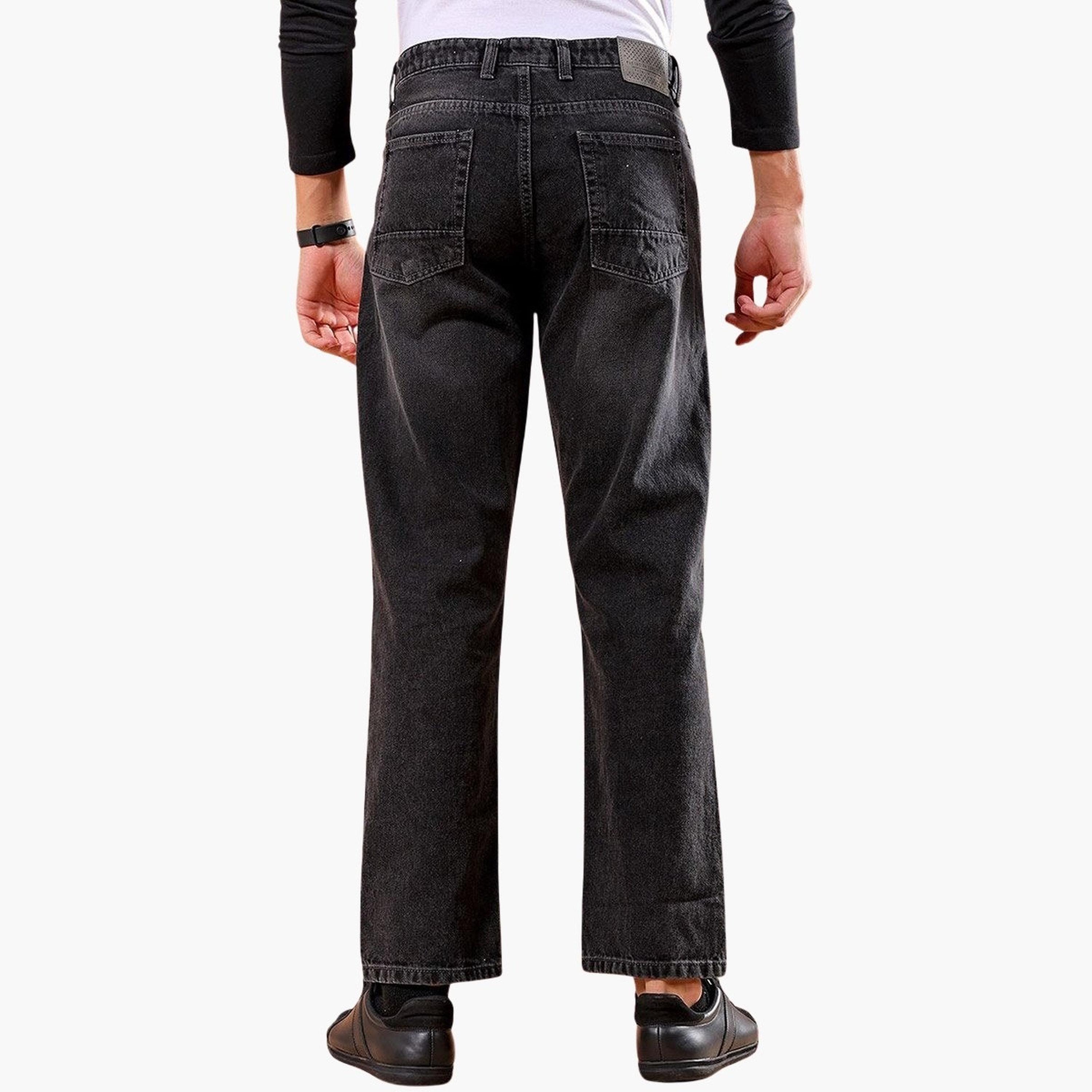 ذا انديان كراج كو × ستايلي - بنطال جينز للرجال بقصّة مستقيمة حتى الركبة-men-clothing-bottoms-jeans-image-3