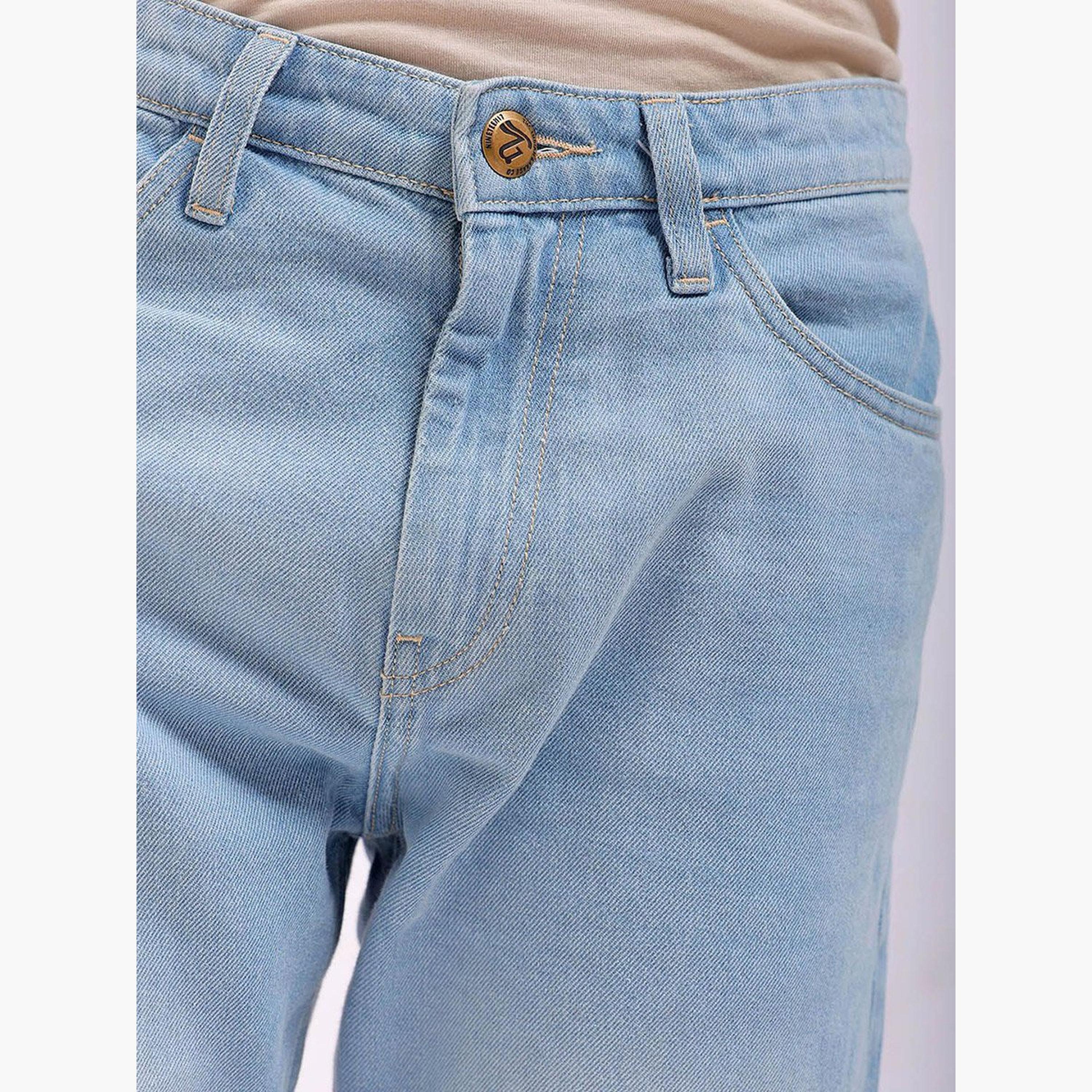 ذا انديان كراج كو × ستايلي - بنطال جينز للرجال متوسط ​​الارتفاع بقصّة مستقيمة-men-clothing-bottoms-jeans-image-6