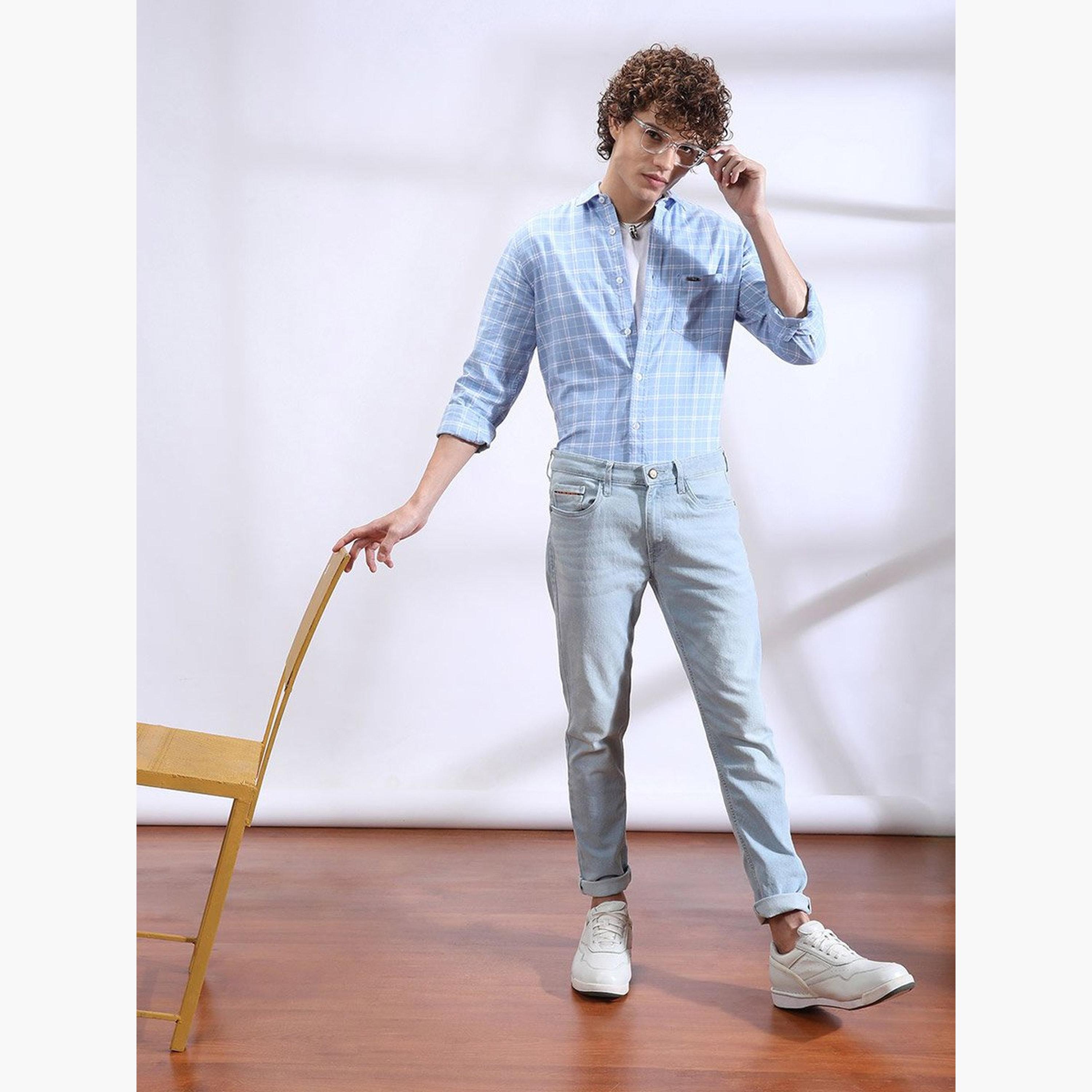 ذا انديان كراج كو × ستايلي - بنطال جينز للرجال منخفض الخصر تصميم ضيق-men-clothing-bottoms-jeans-image-4