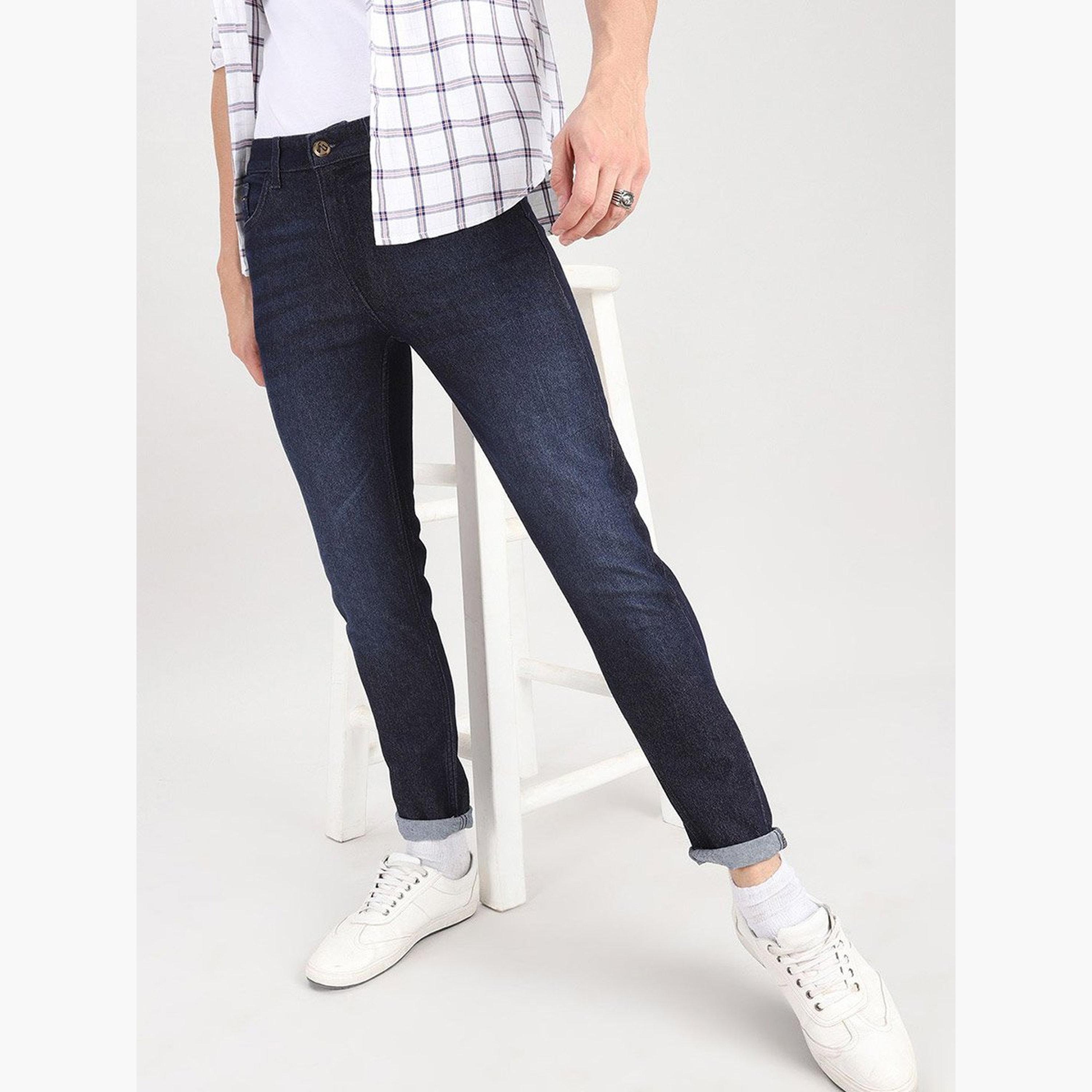 ذا انديان كراج كو × ستايلي - بنطال جينز للرجال ضيق ومنخفض الخصر-men-clothing-bottoms-jeans-image-1