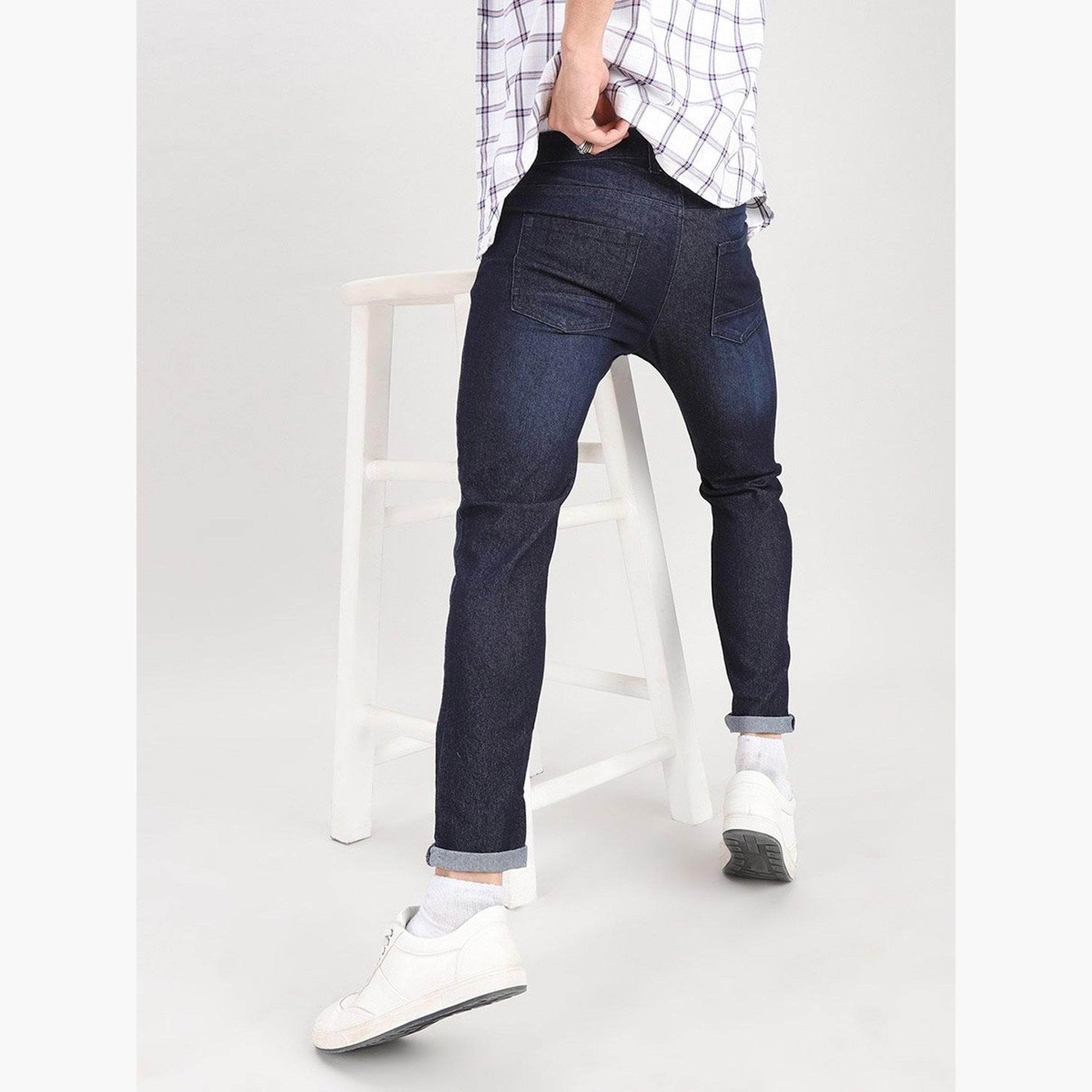 ذا انديان كراج كو × ستايلي - بنطال جينز للرجال ضيق ومنخفض الخصر-men-clothing-bottoms-jeans-image-3