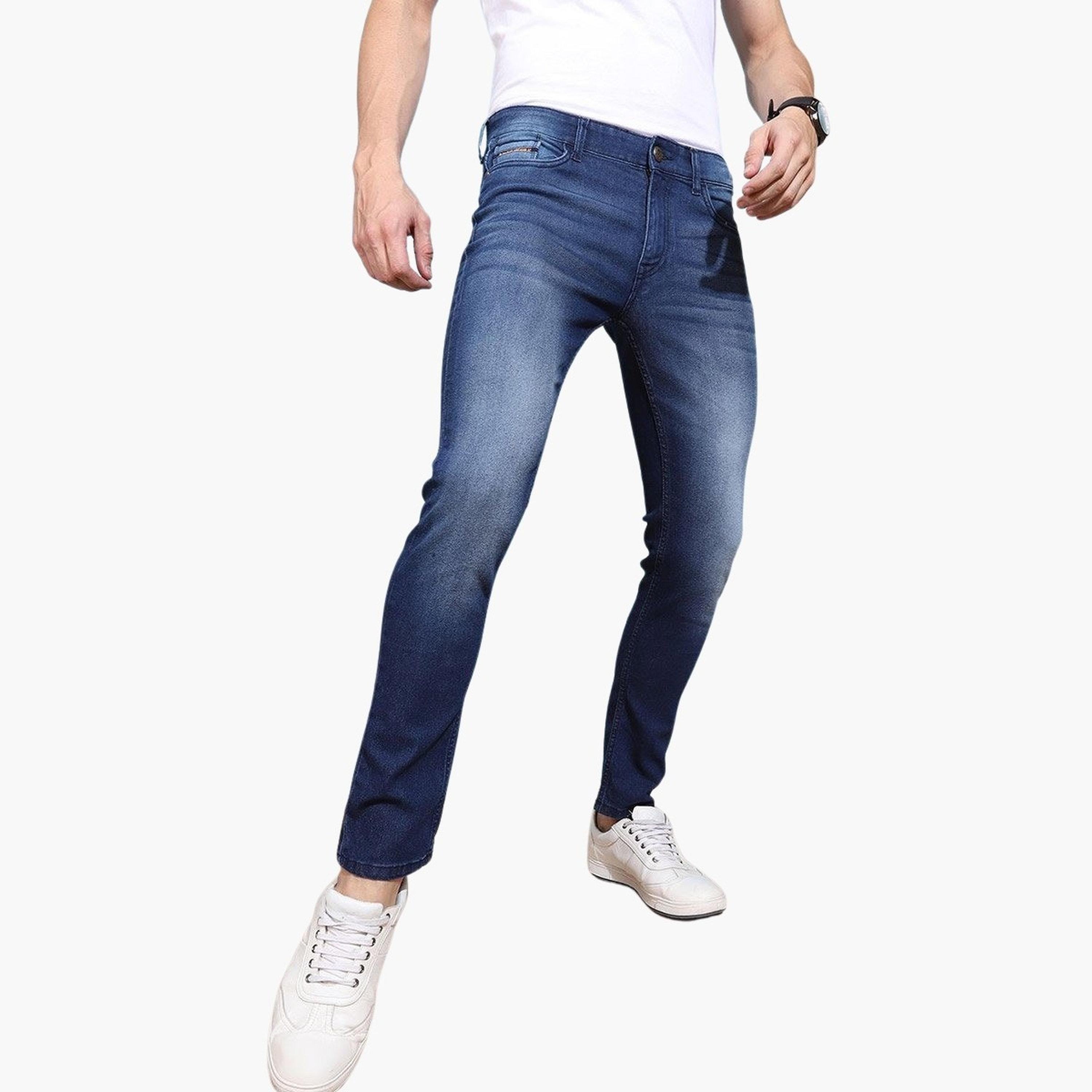 The Indian Garage Co X Styli Men Mid Rise Faded Slim Fit Jeans-men-clothing-bottoms-jeans-image-1