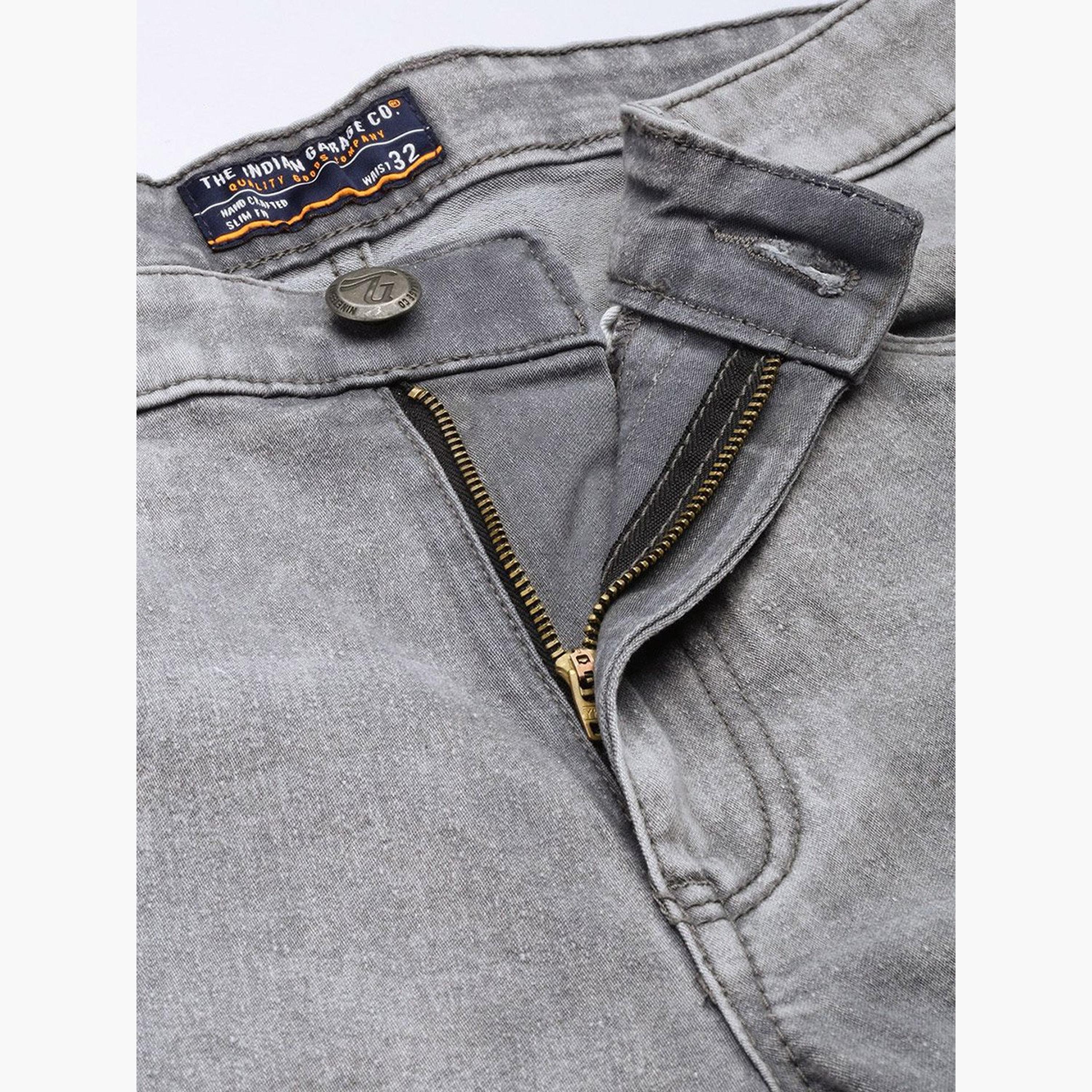 ذا انديان كراج كو × ستايلي - بنطال جينز للرجال تصميم ضيق وخصر متوسط-men-clothing-bottoms-jeans-image-4
