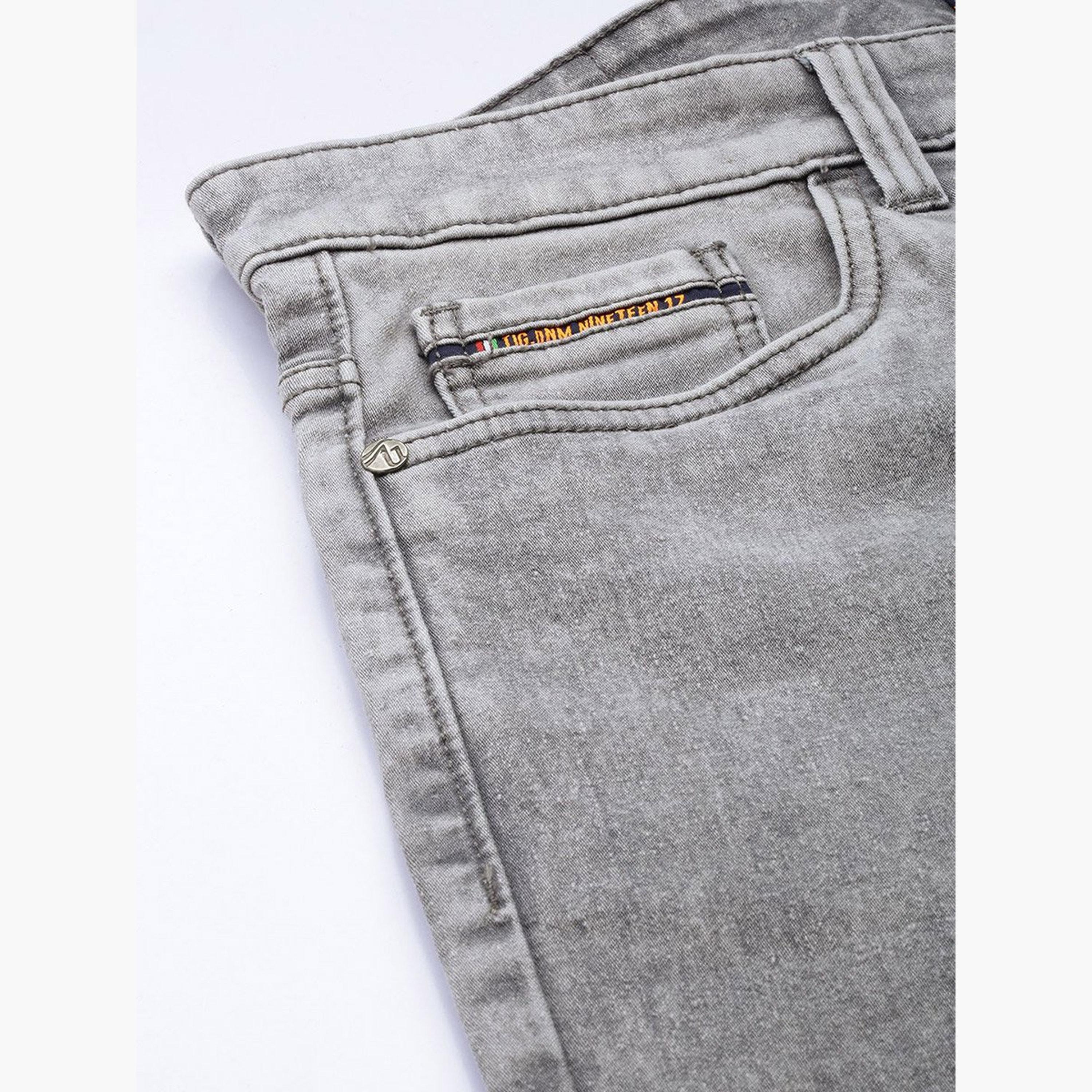 ذا انديان كراج كو × ستايلي - بنطال جينز للرجال تصميم ضيق وخصر متوسط-men-clothing-bottoms-jeans-image-6
