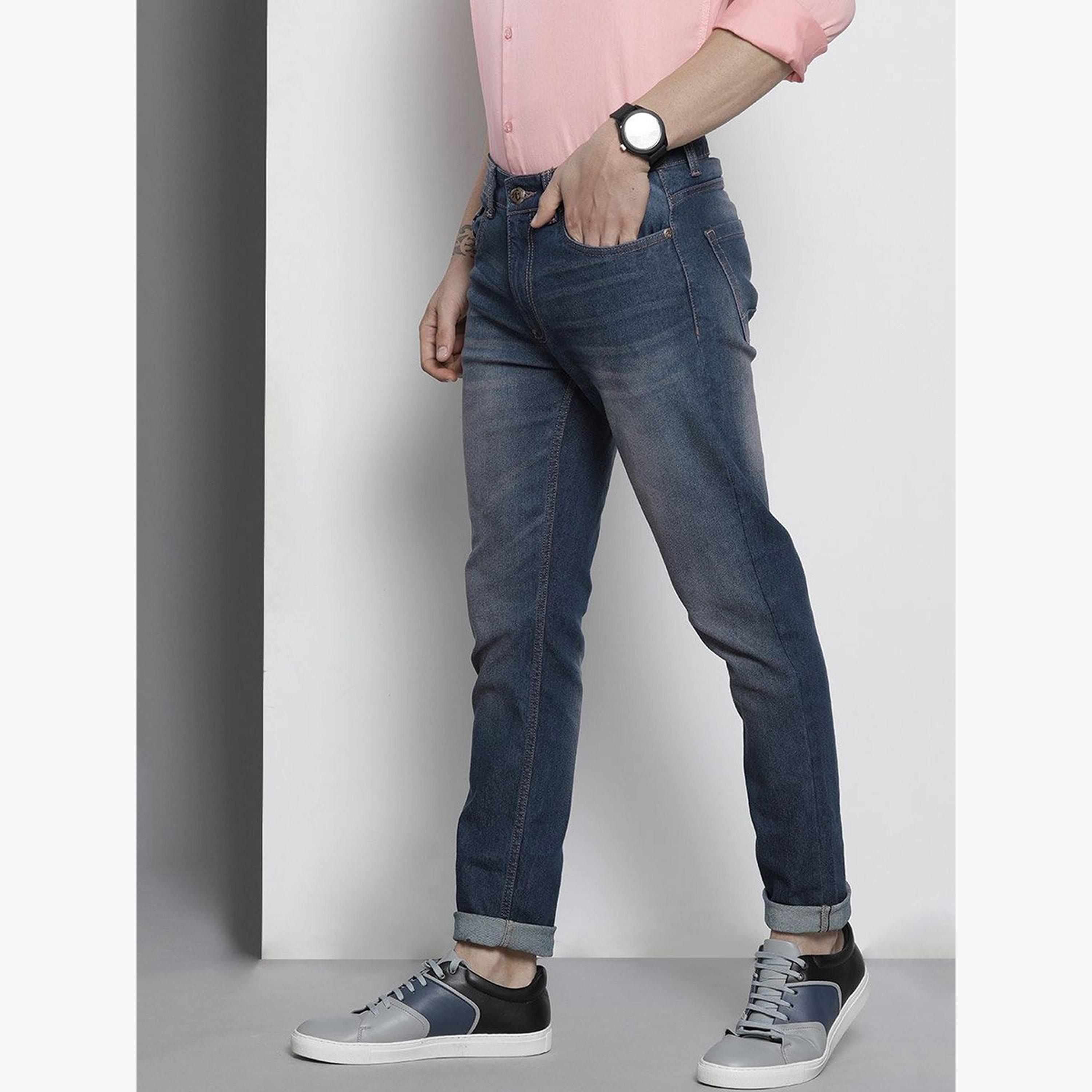 The Indian Garage Co X Styli Men Mid Rise Slim Fit Stretchable Jeans-men-clothing-bottoms-jeans-image-2