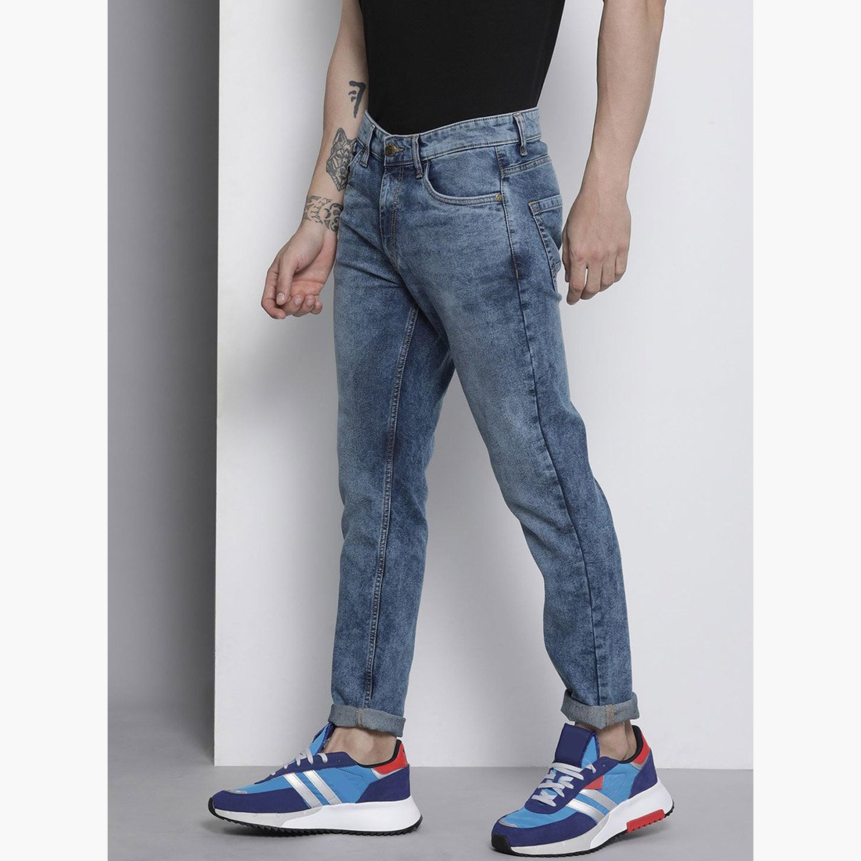 ذا انديان كراج كو × ستايلي - بنطال جينز للرجال ضيق متوسط ​​الارتفاع وقابل للتمدد-men-clothing-bottoms-jeans-image-2
