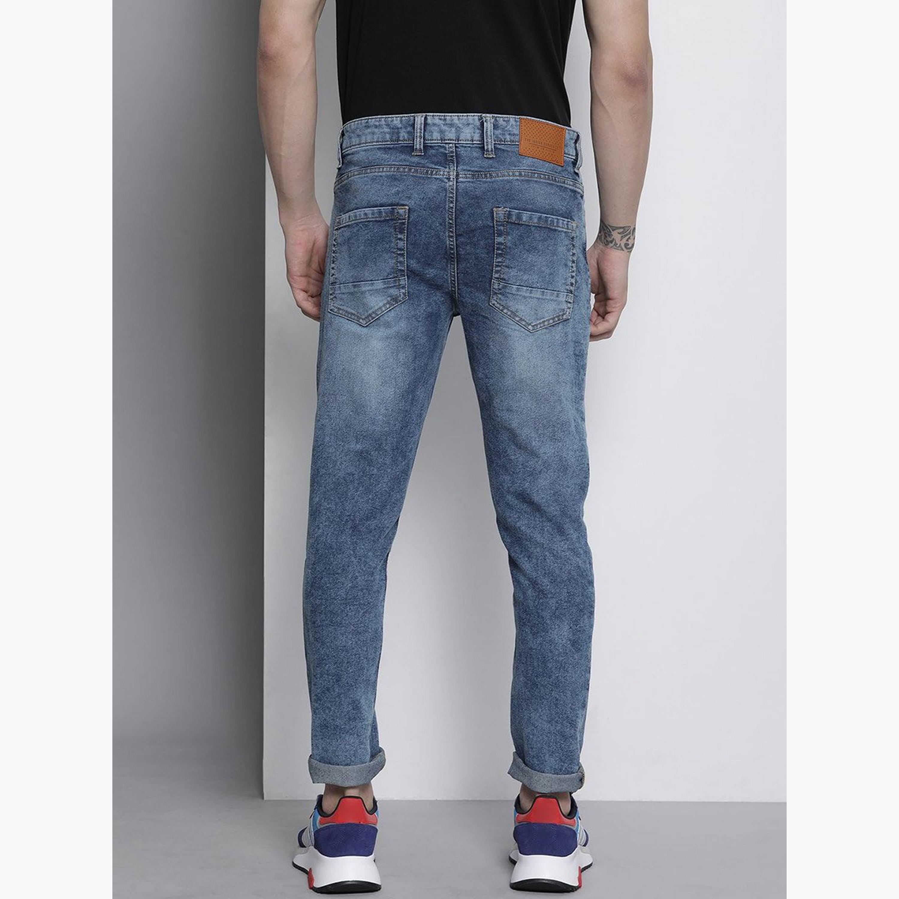 ذا انديان كراج كو × ستايلي - بنطال جينز للرجال ضيق متوسط ​​الارتفاع وقابل للتمدد-men-clothing-bottoms-jeans-image-3