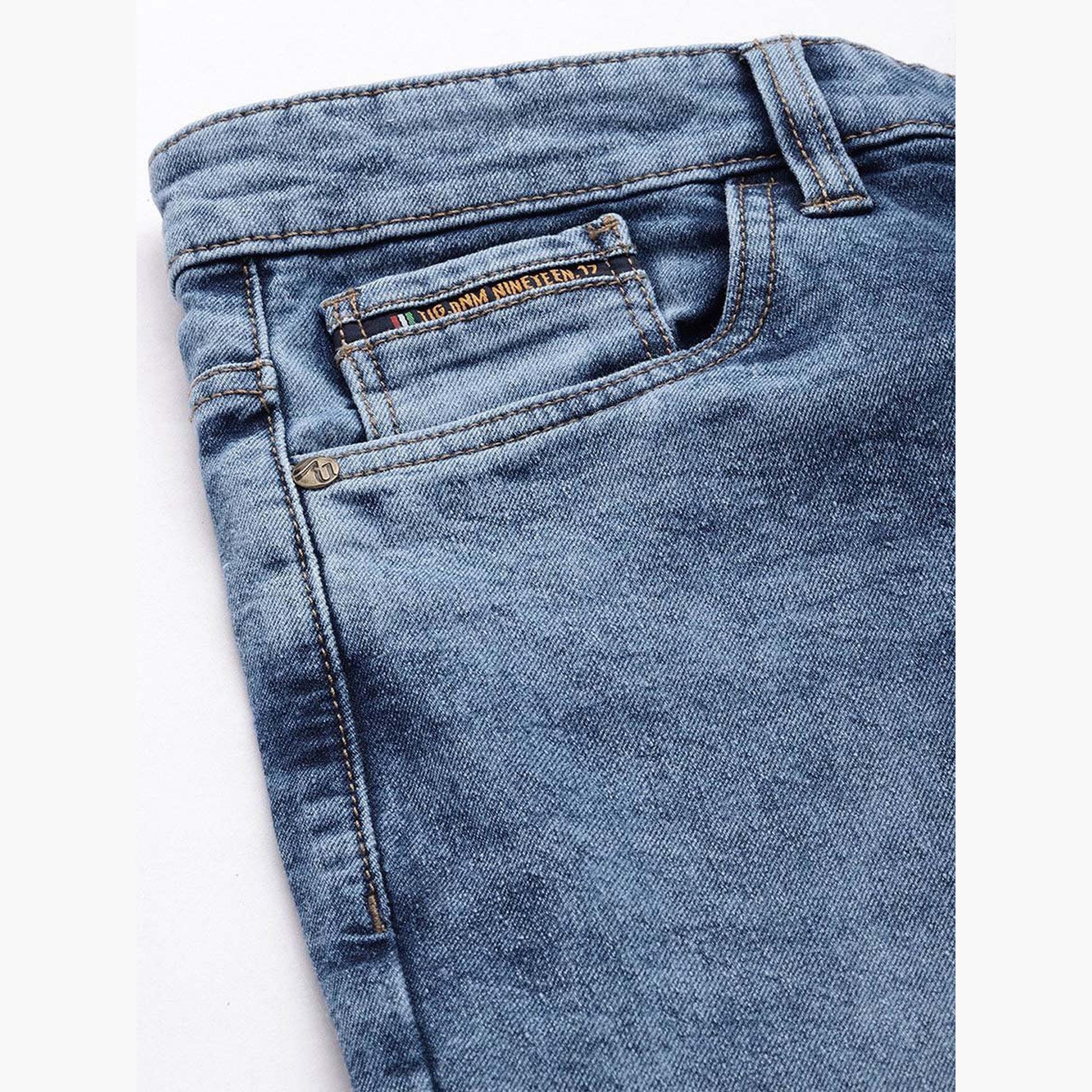 ذا انديان كراج كو × ستايلي - بنطال جينز للرجال ضيق متوسط ​​الارتفاع وقابل للتمدد-men-clothing-bottoms-jeans-image-6