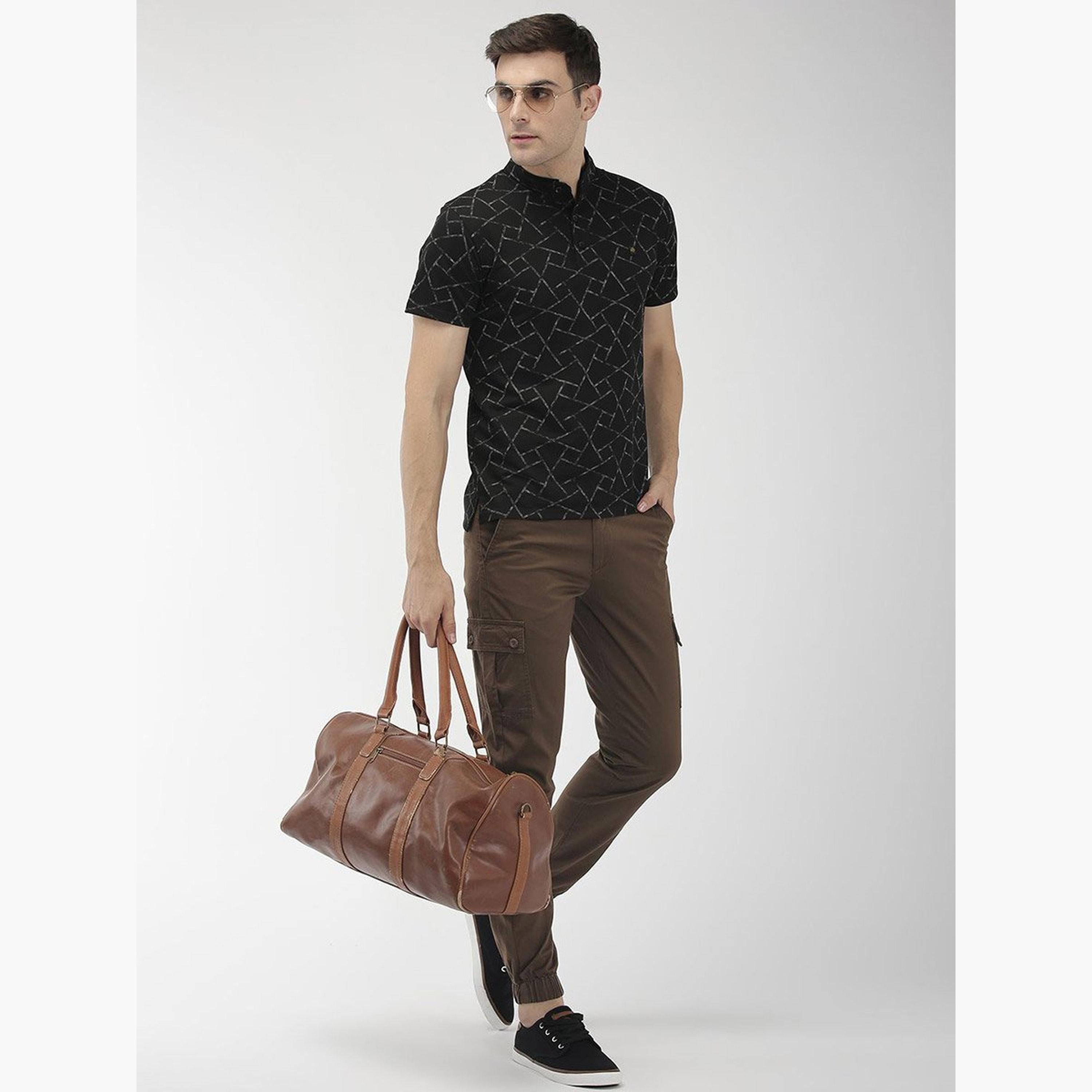 The Indian Garage Co X Styli Men Brown Mid Rise Slim Fit Cargo Pants-men-clothing-bottoms-joggers-image-5