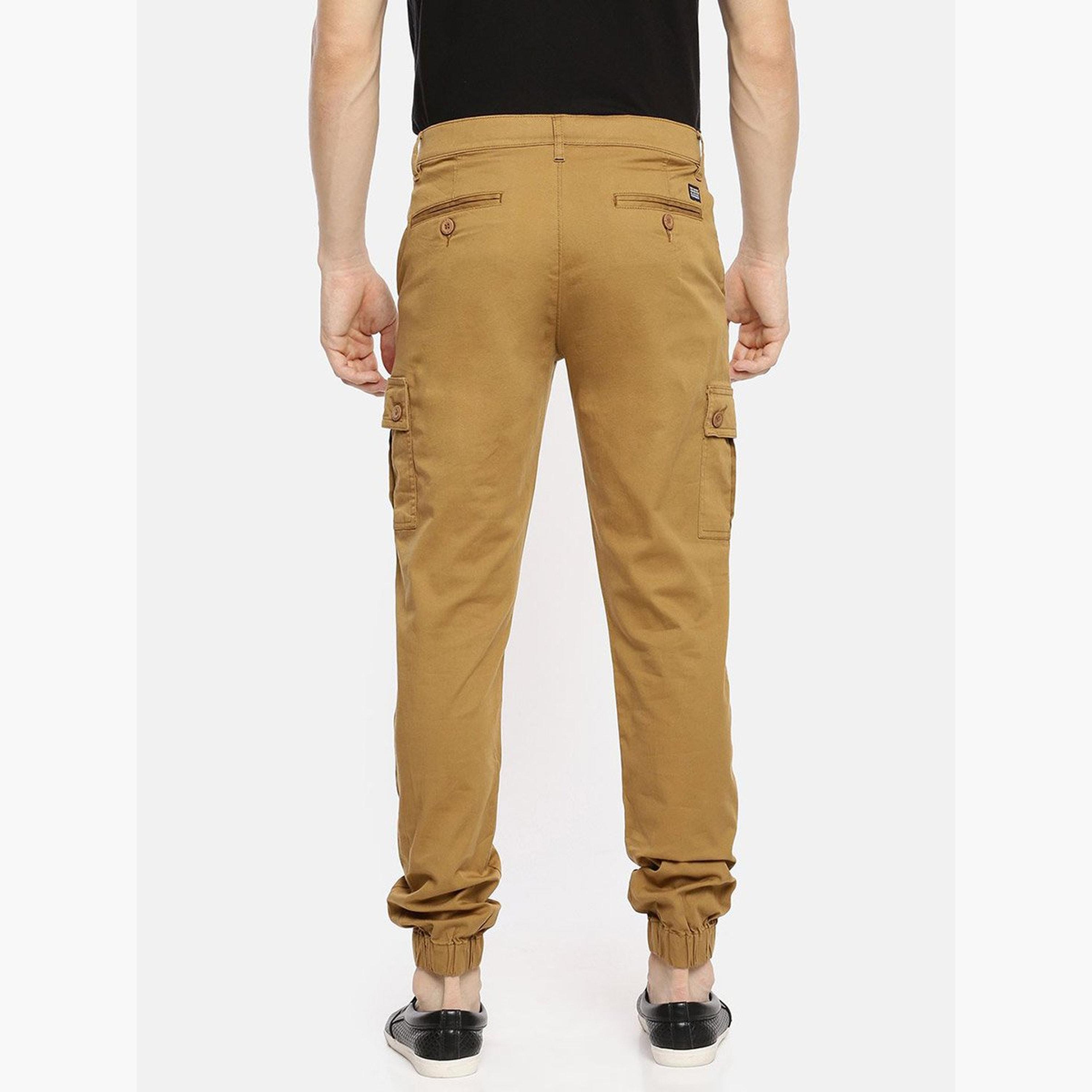 The Indian Garage Co X Styli Men Brown Mid Rise Slim Fit Cargo Pants-men-clothing-bottoms-trousersandchinos-trousers-image-3