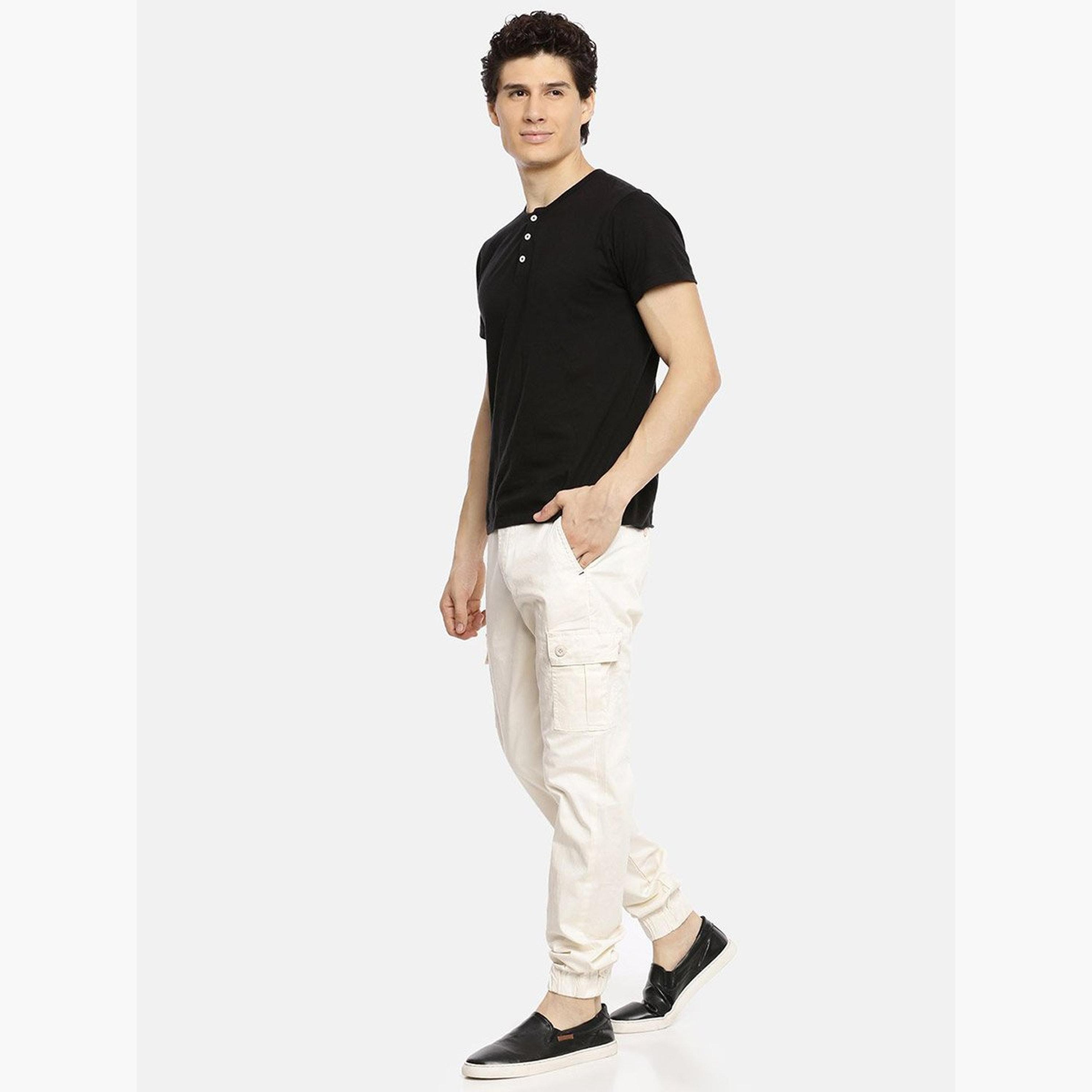 The Indian Garage Co X Styli Men White Mid Rise Slim Fit Cargo Pants-men-clothing-bottoms-joggers-image-5