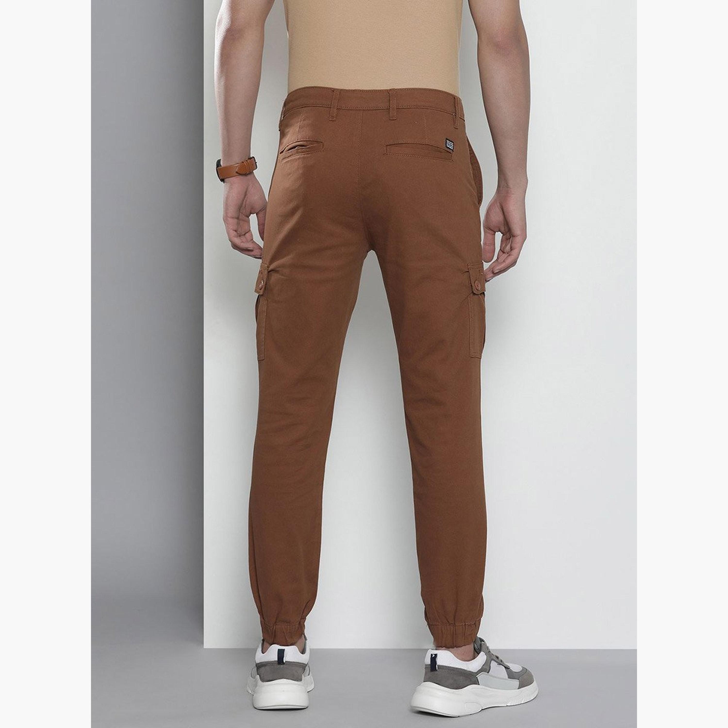 ذا انديان كراج كو × ستايلي - بنطال كارجو راست للرجال تصميم ضيق-men-clothing-bottoms-joggers-image-3
