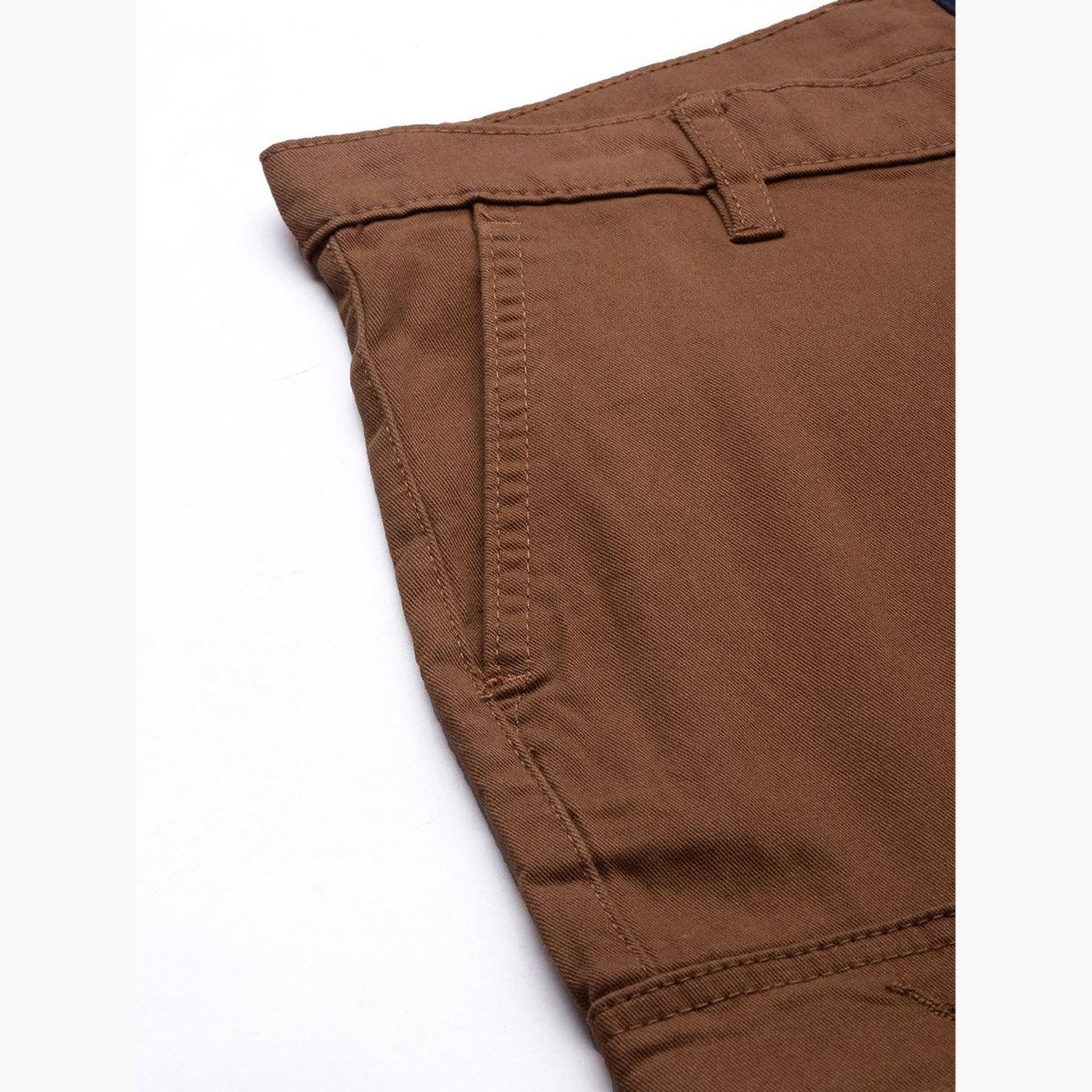 The Indian Garage Co X Styli Men Rust Solid Slim Fit Cargo Pants-men-clothing-bottoms-joggers-image-6