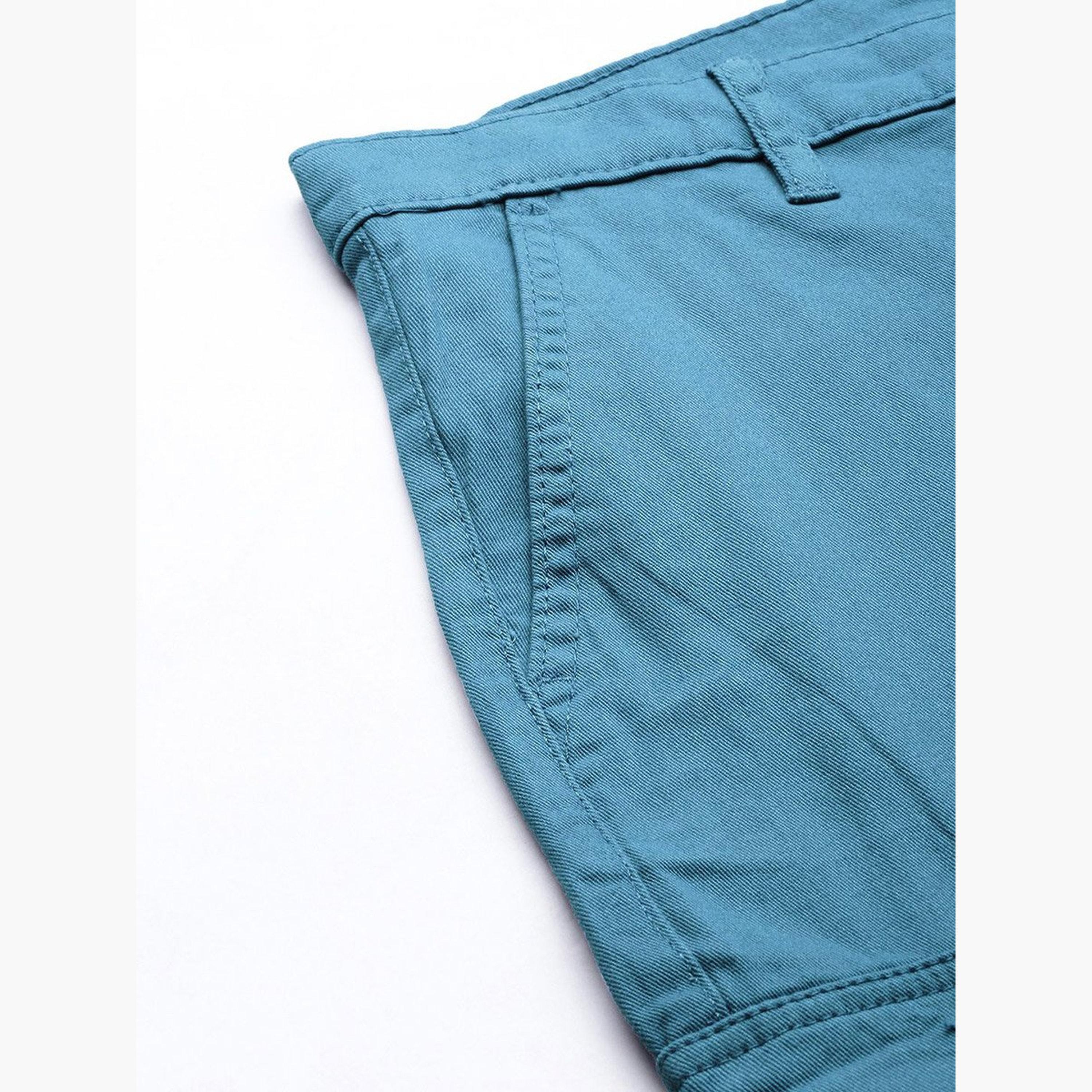 ذا انديان كراج كو × ستايلي - بنطال كارجو للرجال ضيق باللون الأزرق-men-clothing-bottoms-joggers-image-6