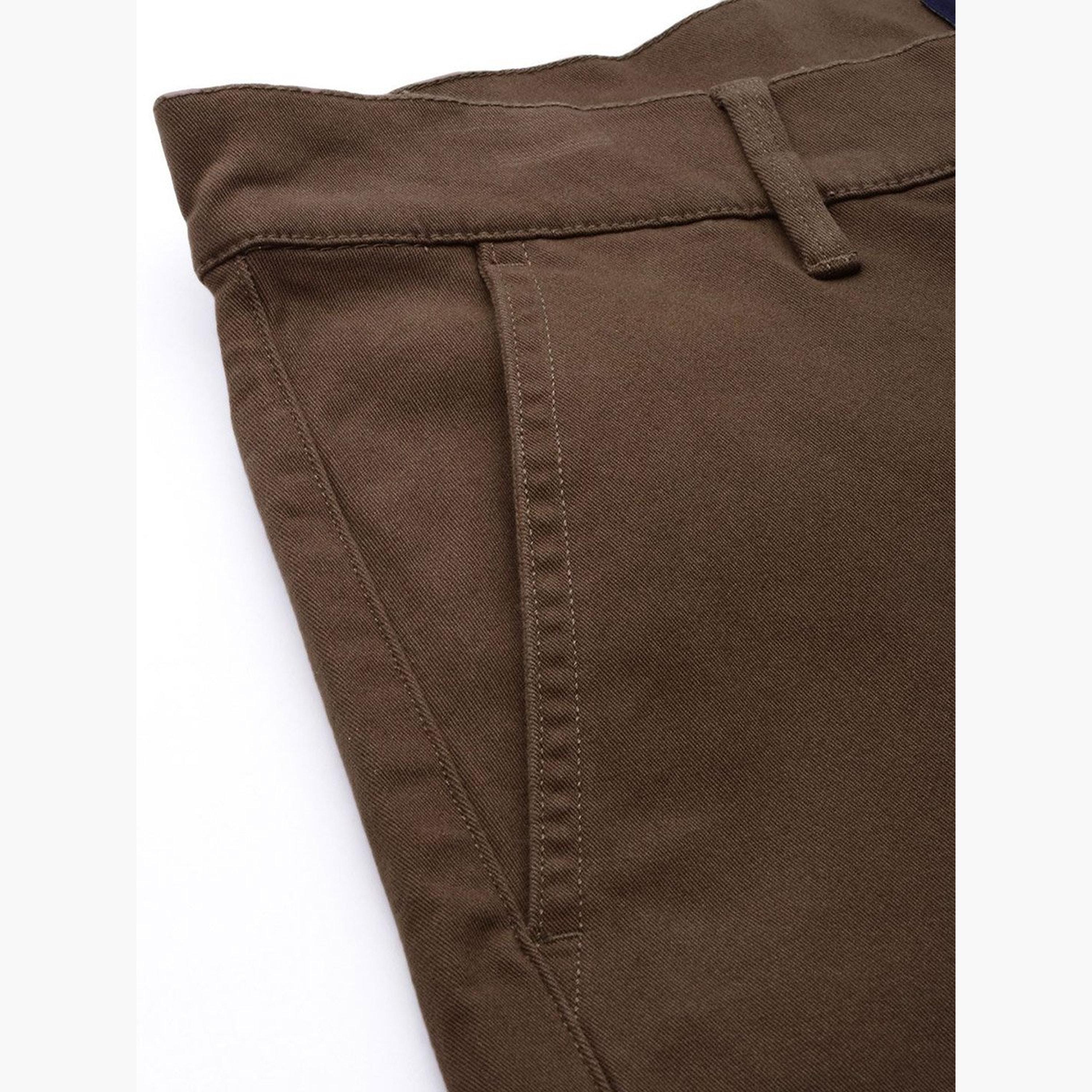 ذا انديان كراج كو × ستايلي - بنطال كارجو للرجال بني تصميم نحيف-men-clothing-bottoms-trousersandchinos-trousers-image-5