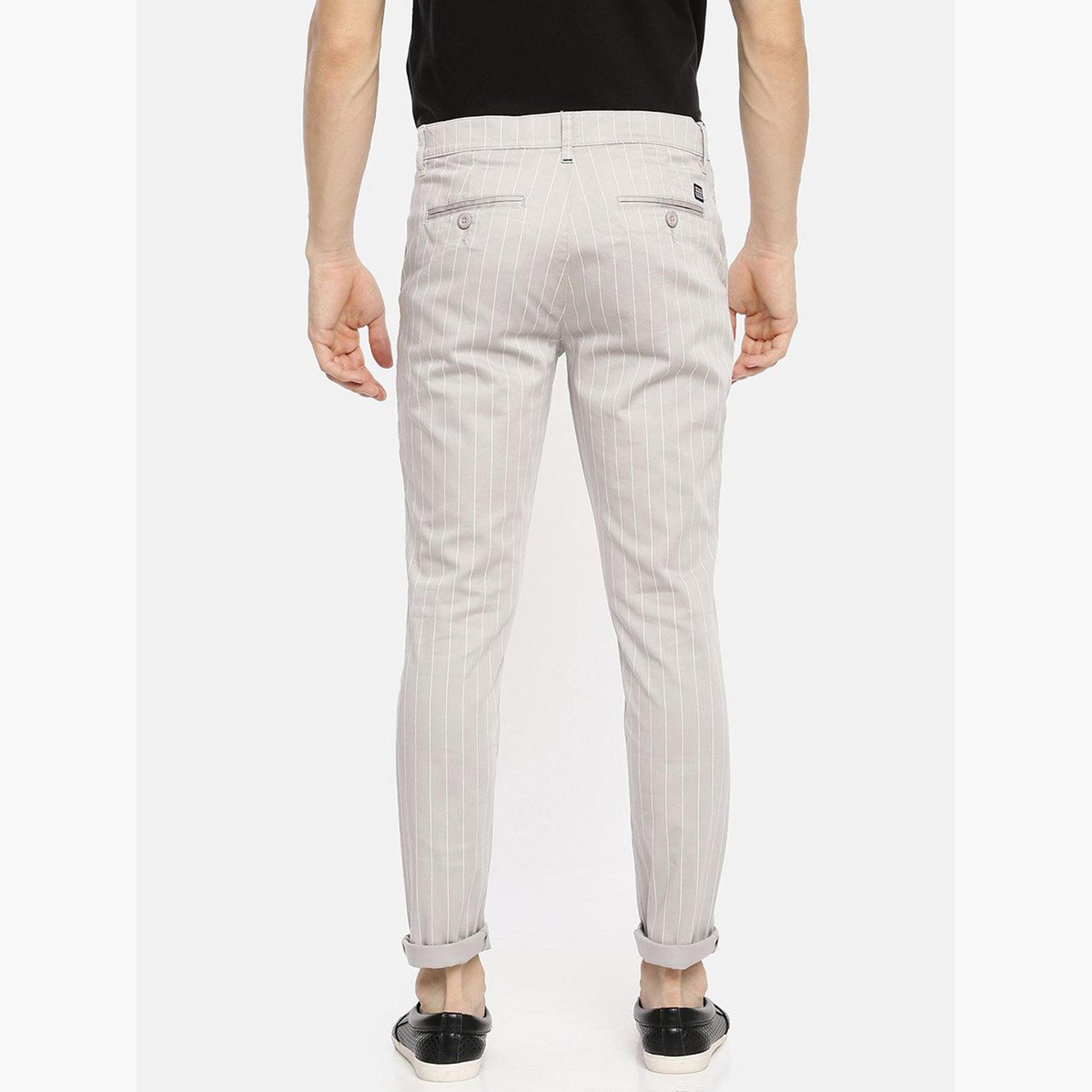 ذا انديان كراج كو × ستايلي - بنطال تشينو رمادي مخطط للرجال-men-clothing-bottoms-trousersandchinos-chinos-image-3