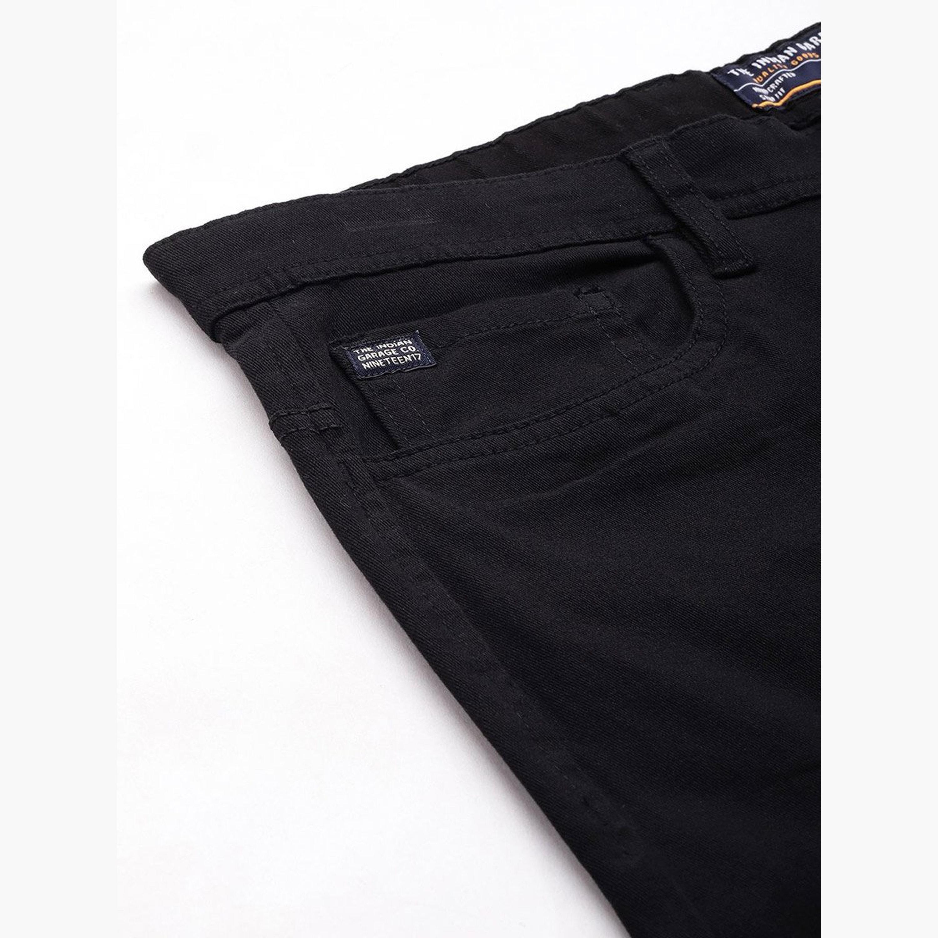 ذا انديان كراج كو × ستايلي - بنطال تشينو للرجال أسود تصميم ضيق-men-clothing-bottoms-trousersandchinos-chinos-image-6