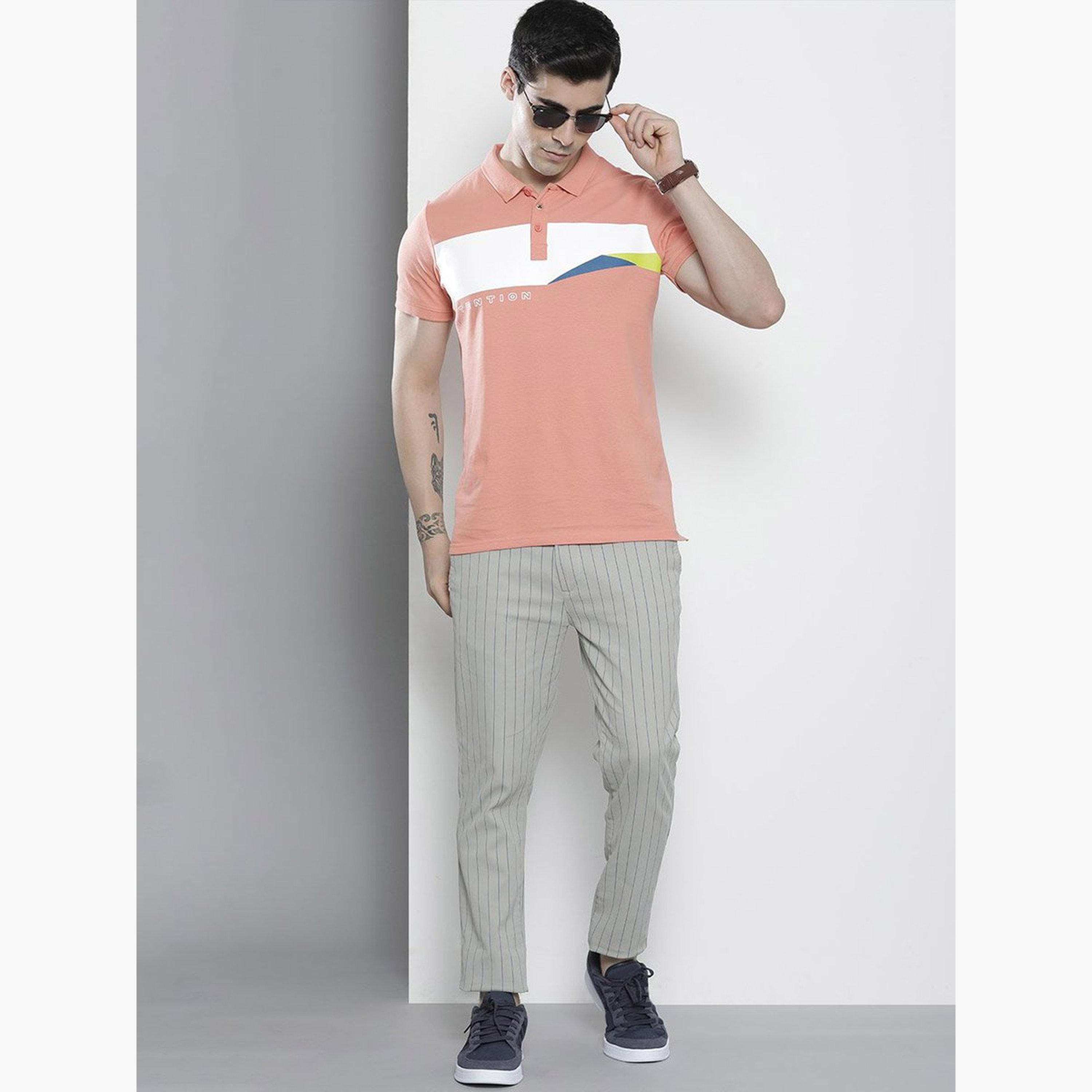 ذا انديان كراج كو × ستايلي - بنطال تشينو رمادي مخطط للرجال-men-clothing-bottoms-trousersandchinos-chinos-image-5