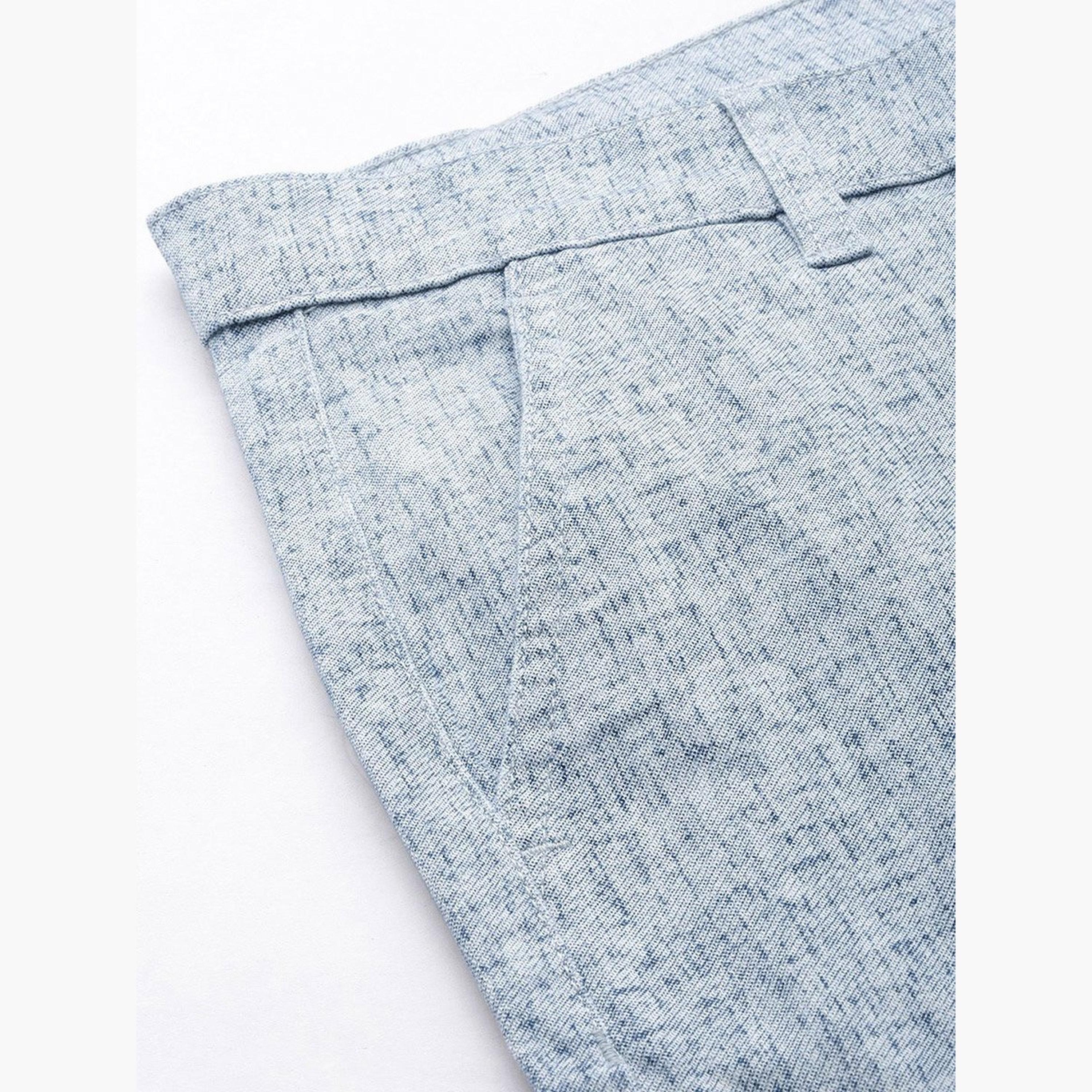 ذا انديان كراج كو × ستايلي - بنطال تشينو للرجال رمادي اللون تصميم نحيف ومُحكم-men-clothing-bottoms-trousersandchinos-chinos-image-1