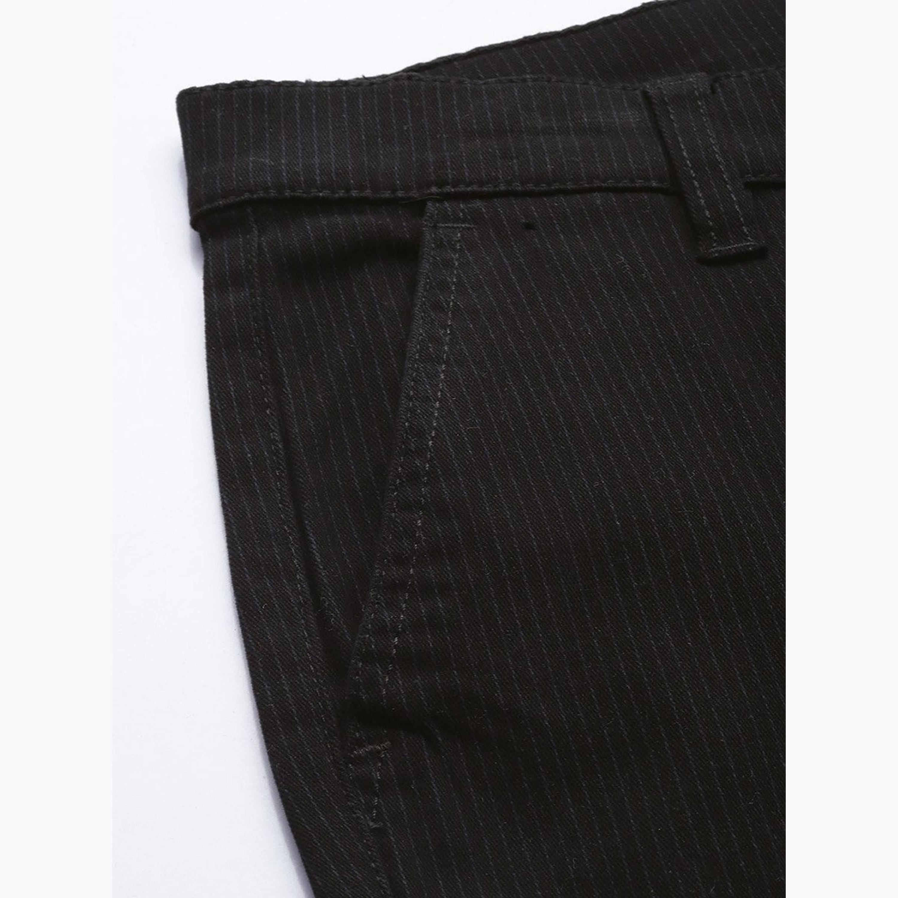 ذا انديان كراج كو × ستايلي - بنطال للرجال أسود ضيق-men-clothing-bottoms-trousersandchinos-trousers-image-6
