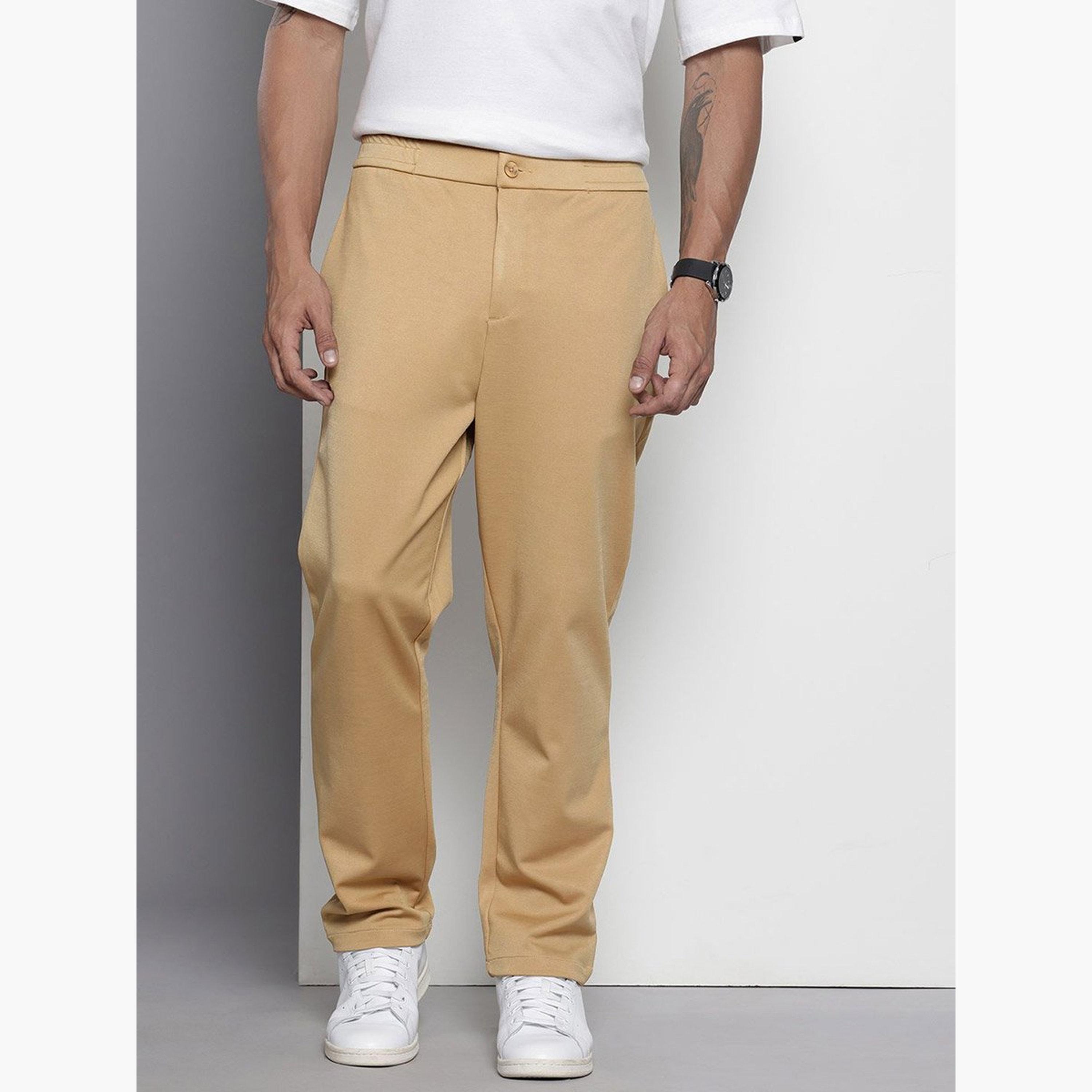 ذا انديان كراج كو × ستايلي - بنطال تشينو للرجال قصّة مريحة باللون البني-men-clothing-bottoms-trousersandchinos-chinos-image-6