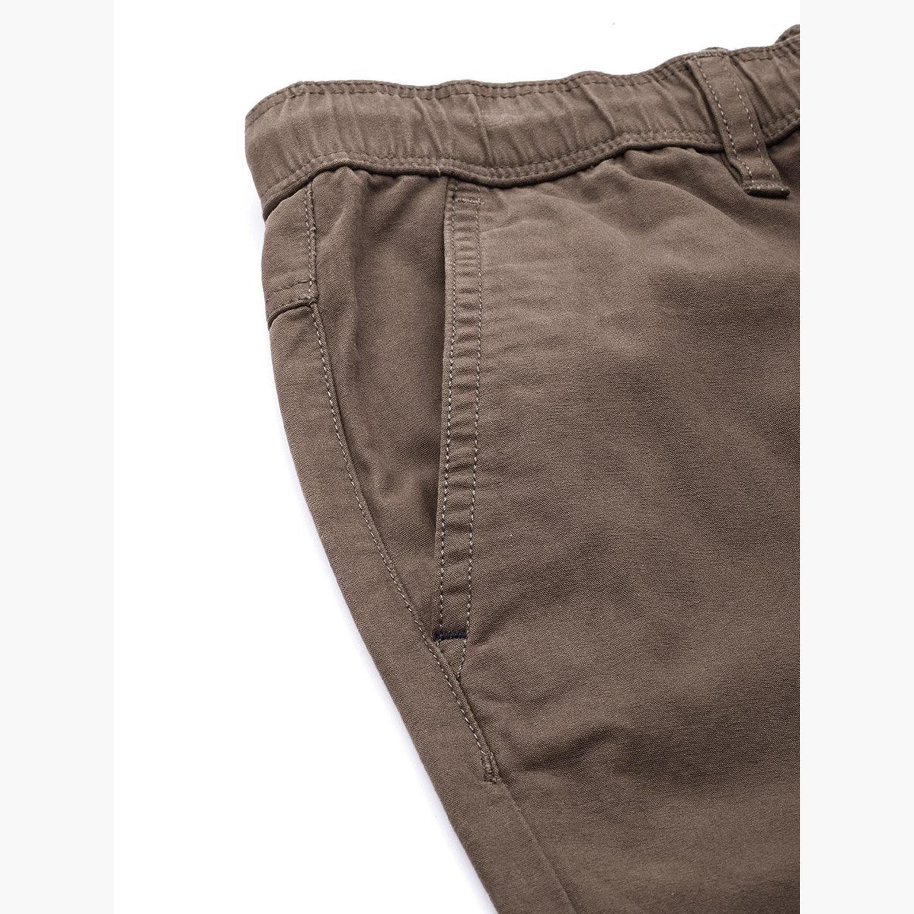 The Indian Garage Co X Styli Men Brown Slim Fit Cuffed Joggers-men-clothing-sportswearandactivewear-bottoms-joggers-image-6