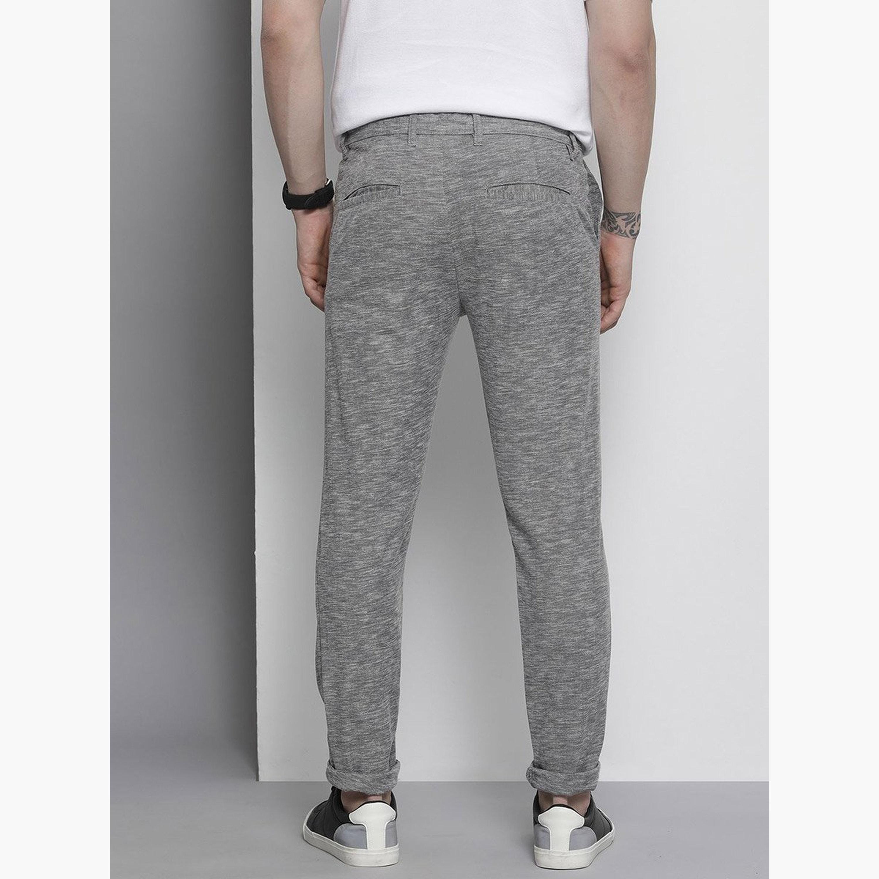 The Indian Garage Co X Styli Men Grey Slim Fit Knit Joggers-men-clothing-sportswearandactivewear-bottoms-joggers-image-3