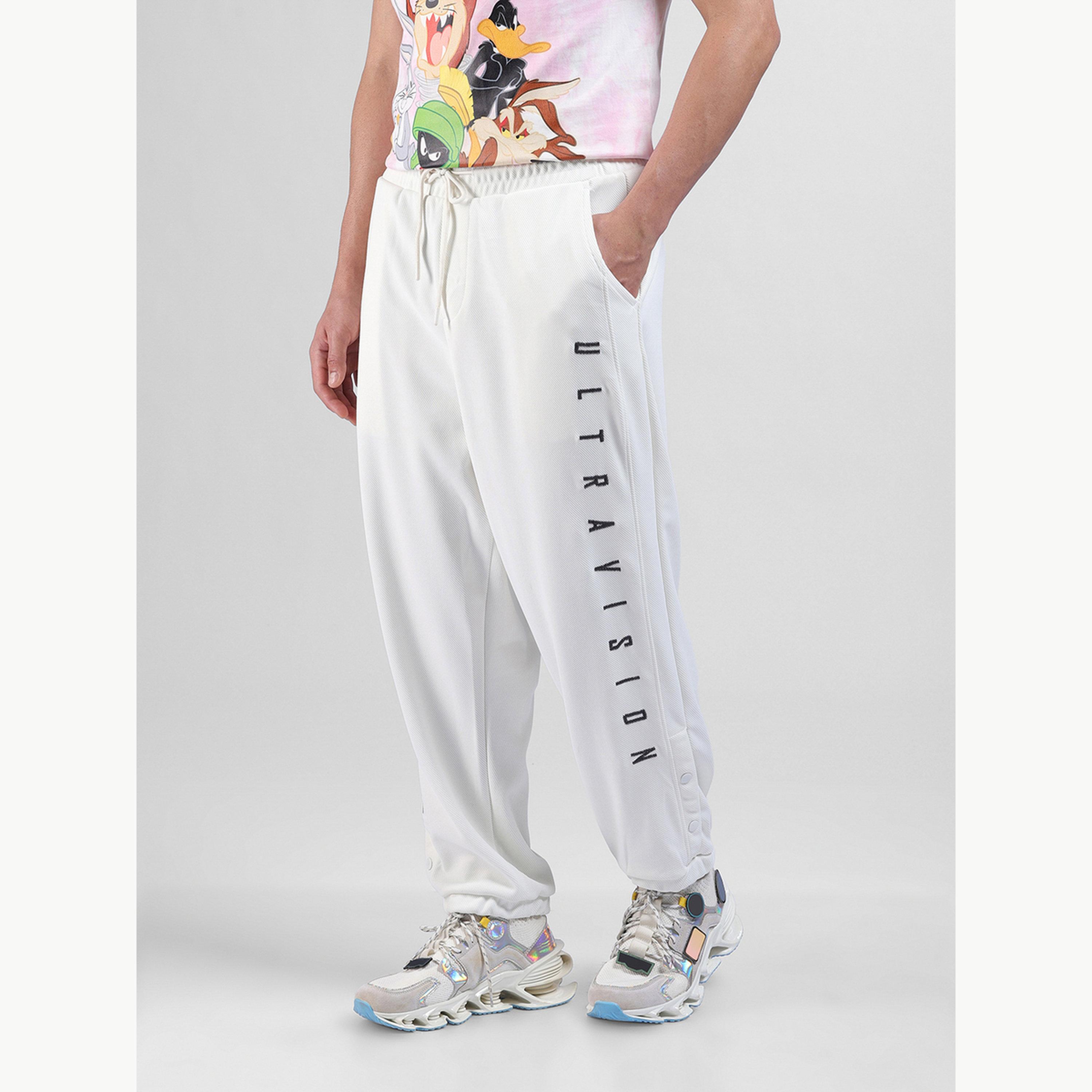 The Indian Garage Co X Styli Men White Embroidered Relaxed Fit Joggers-men-clothing-bottoms-joggers-image-6