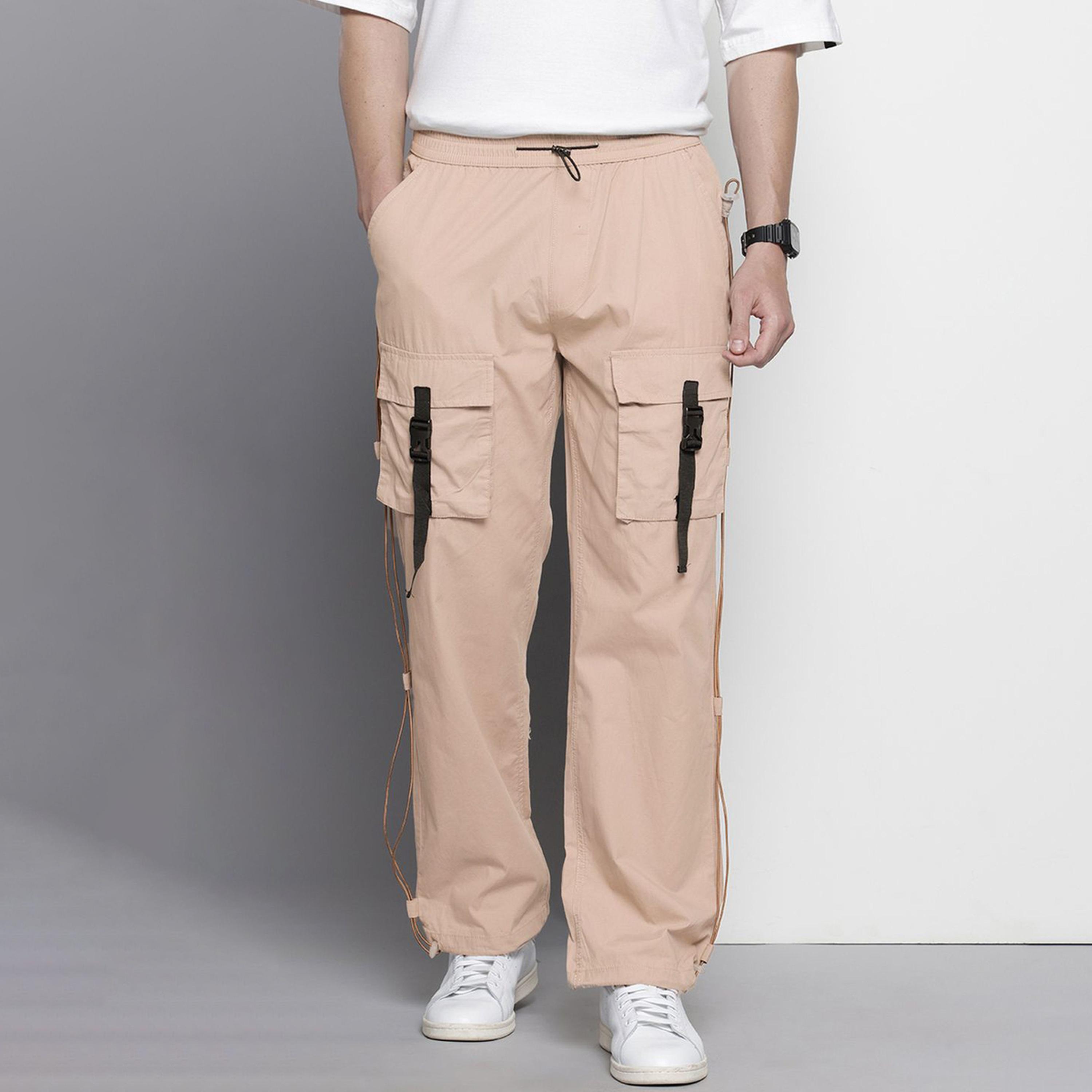 جوغر كارجو رجالي بيج بقصة مريحة-men-clothing-bottoms-joggers-image-1