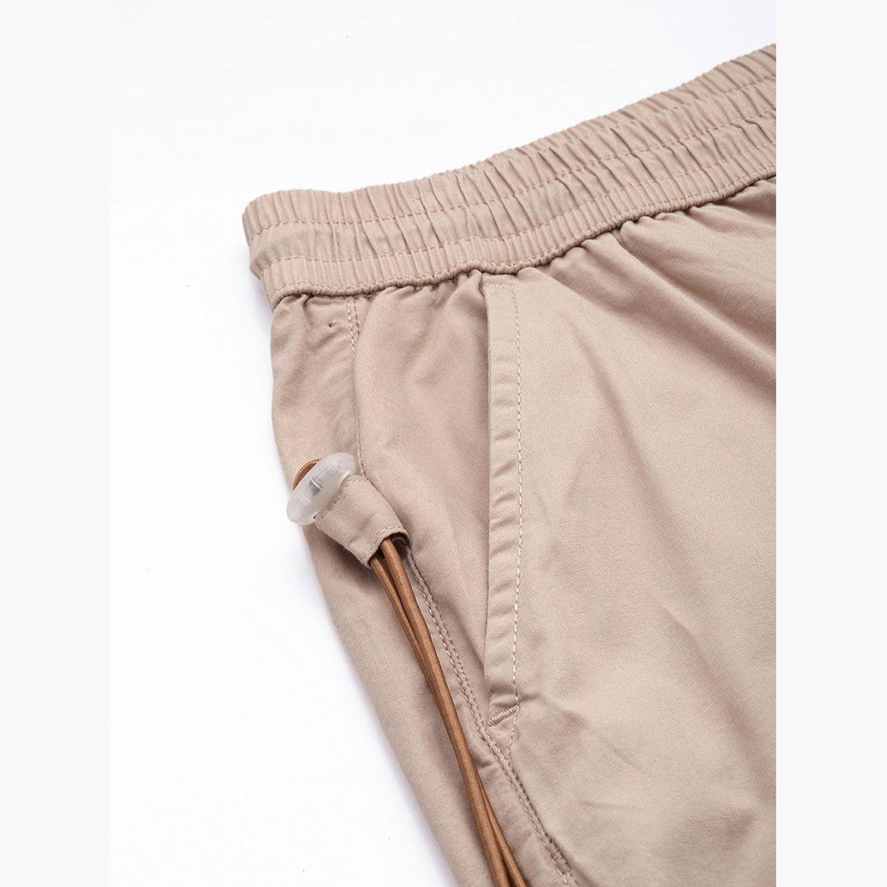 The Indian Garage Co X Styli Men Beige Relaxed Fit Utility Solid Joggers-men-clothing-sportswearandactivewear-bottoms-joggers-image-6
