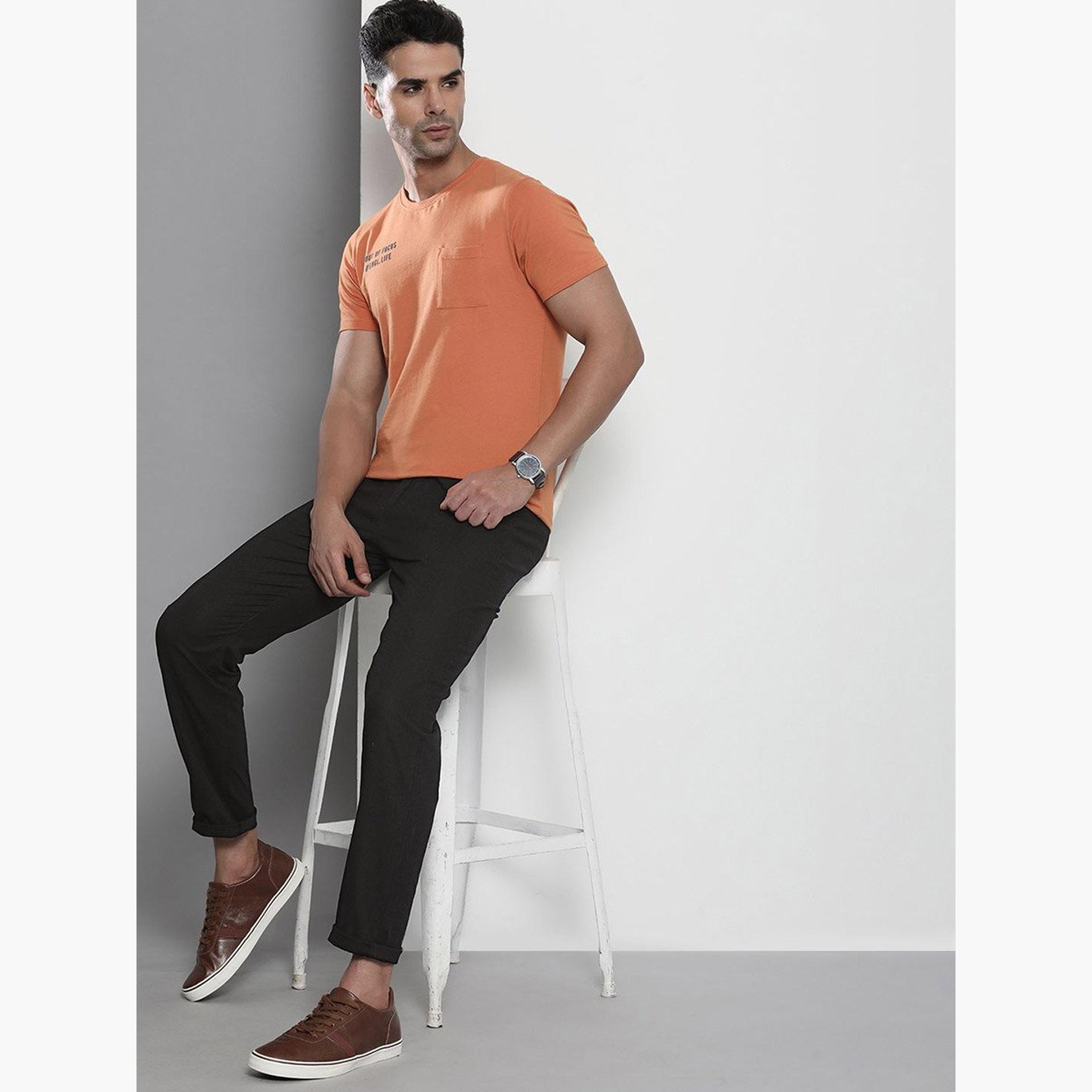 ذا انديان كراج كو × ستايلي - بنطال للرجال قطني أسود تصميم نحيف-men-clothing-bottoms-trousersandchinos-trousers-image-5