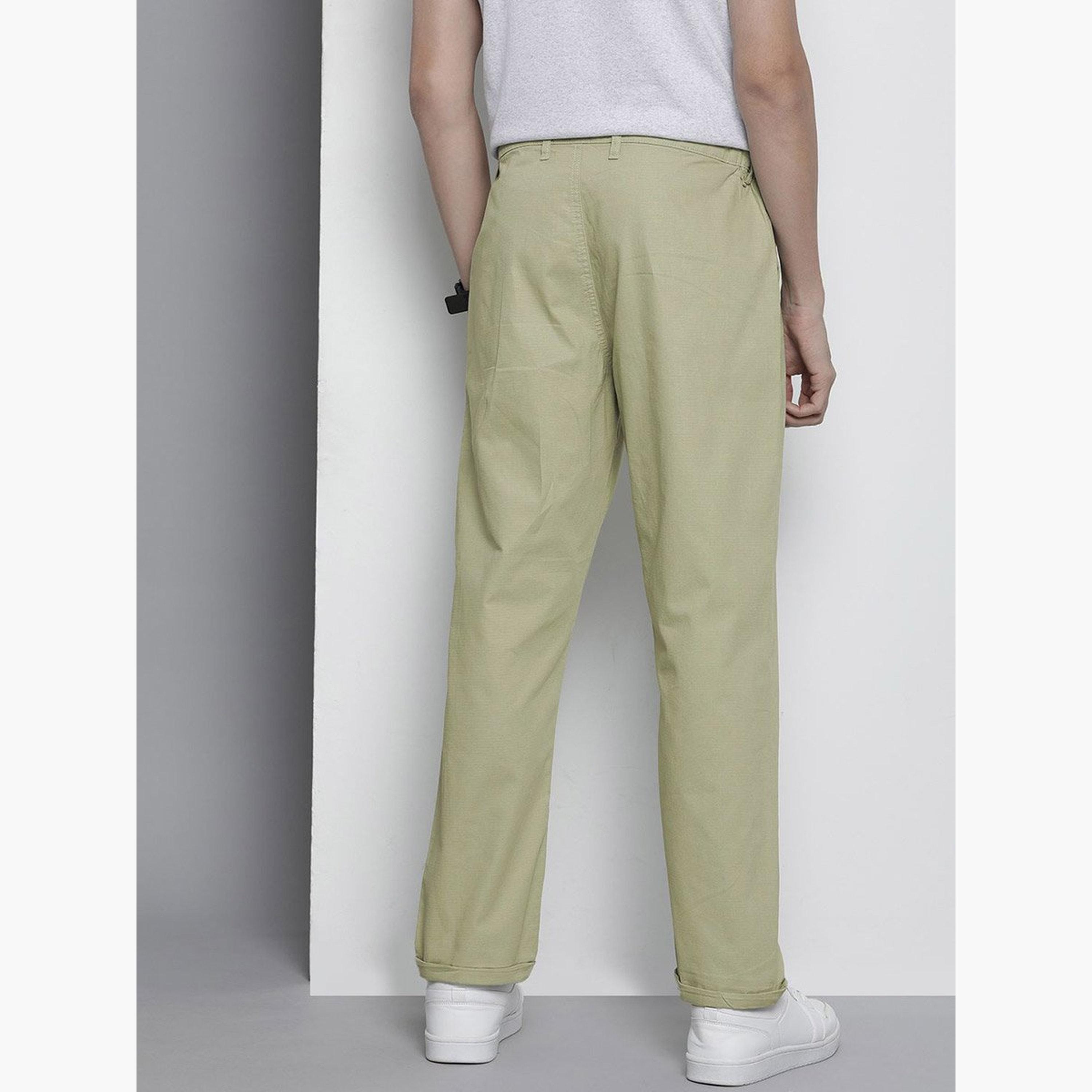 ذا انديان كراج كو × ستايلي - بنطال كارجو للرجال ضيق باللون الأخضر-men-clothing-bottoms-trousersandchinos-trousers-image-3