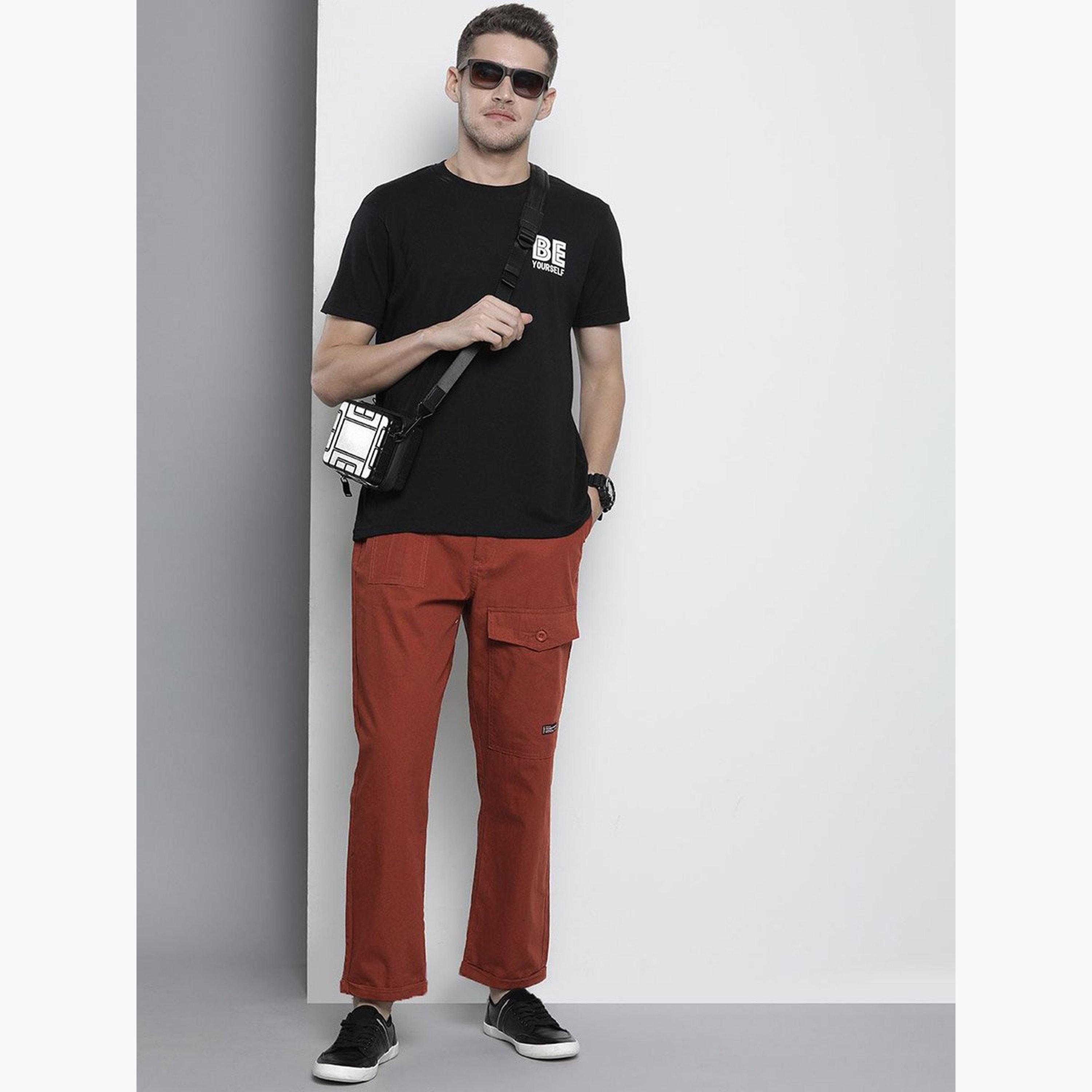 The Indian Garage Co X Styli Men Rust Slim Fit Cargo Trousers-men-clothing-bottoms-trousersandchinos-trousers-image-5