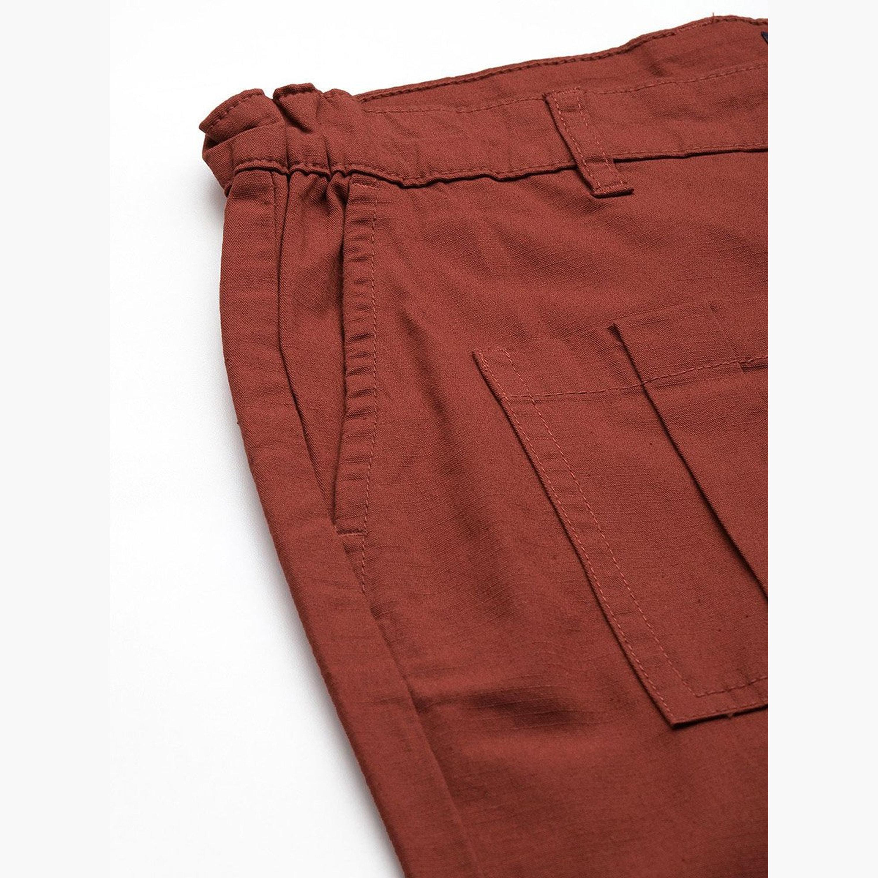 The Indian Garage Co X Styli Men Rust Slim Fit Cargo Trousers-men-clothing-bottoms-trousersandchinos-trousers-image-6