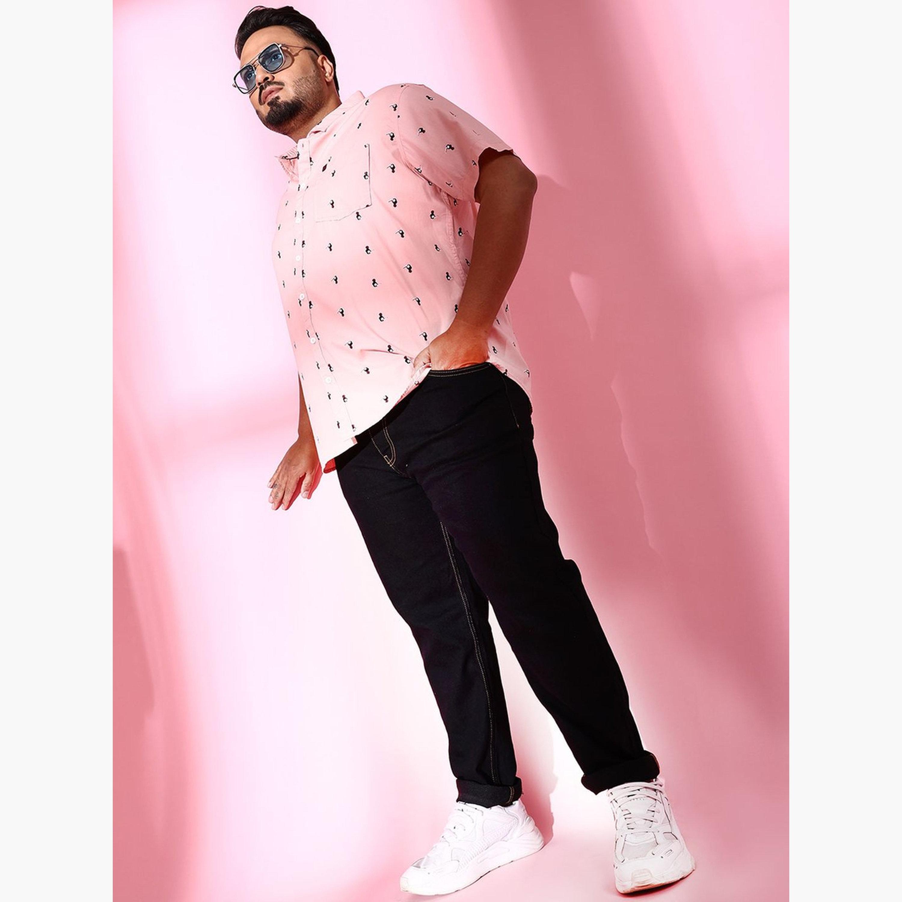 HardSoda X Styli Plus Size Men Dark Wash Slim Fit Jeans-men-clothing-bottoms-jeans-image-2