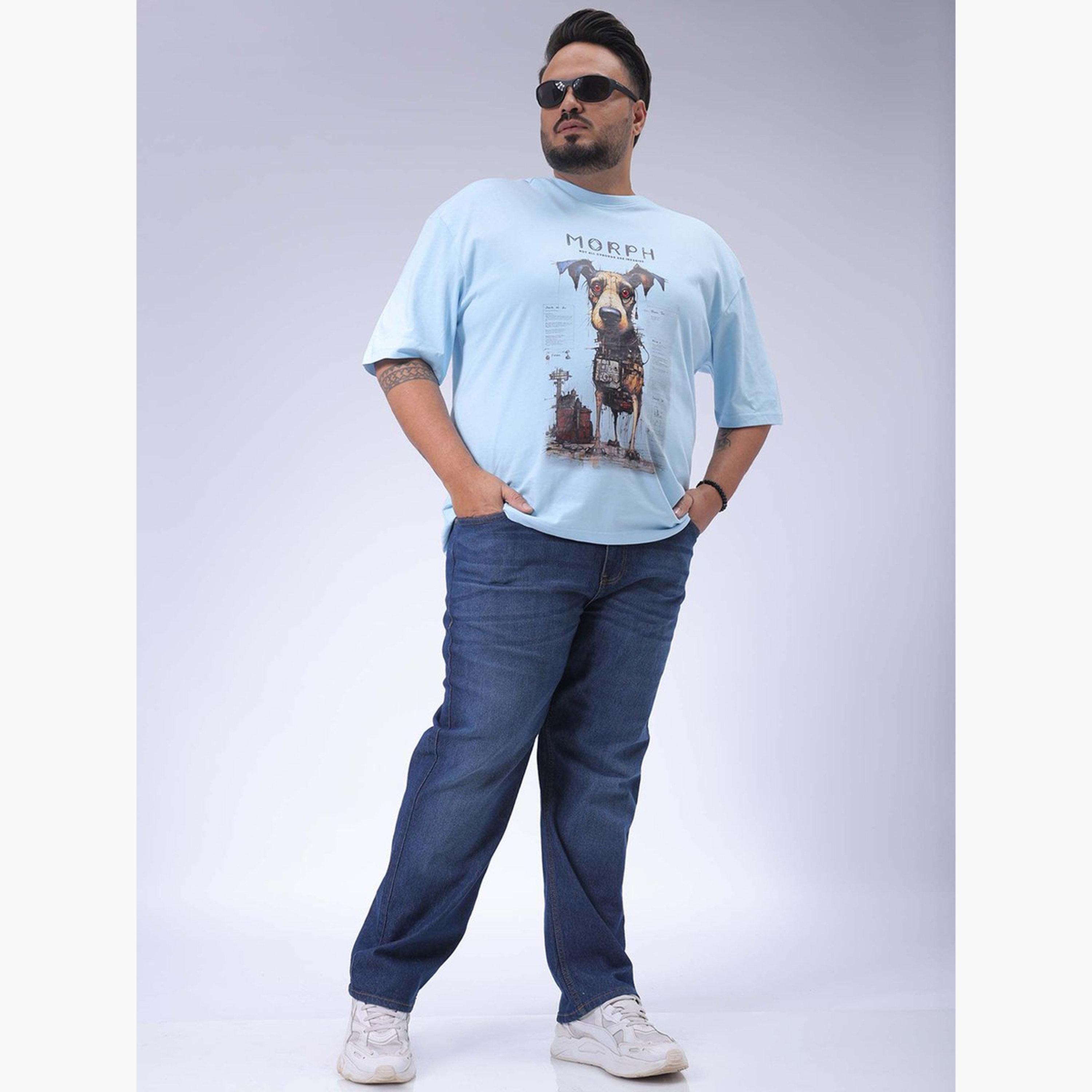 HardSoda X Styli Plus Size Men Straight Fit Solid Jeans-men-clothing-bottoms-jeans-image-2