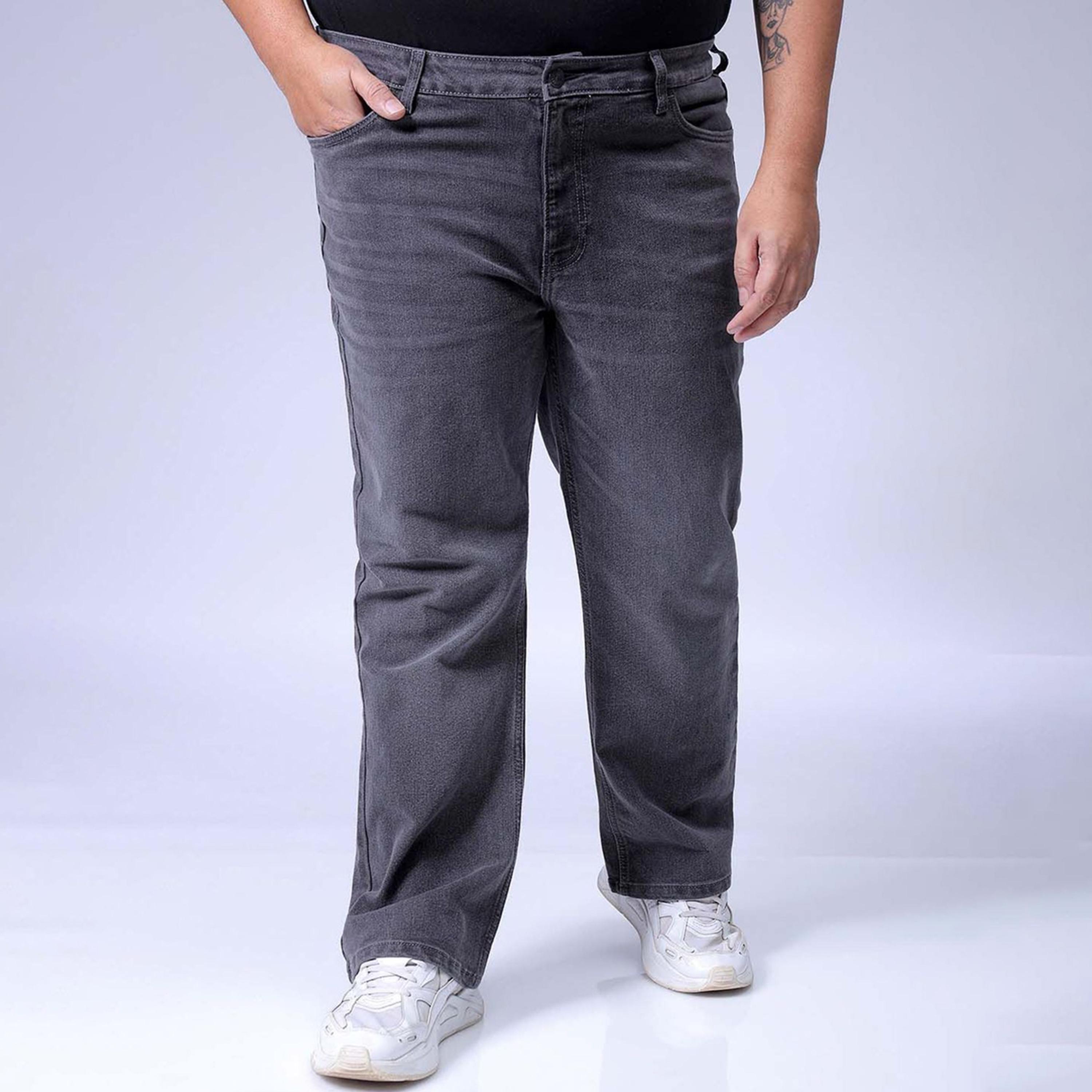 HardSoda X Styli Plus Size Men Bootcut Stretchable Jeans-men-clothing-bottoms-jeans-image-1