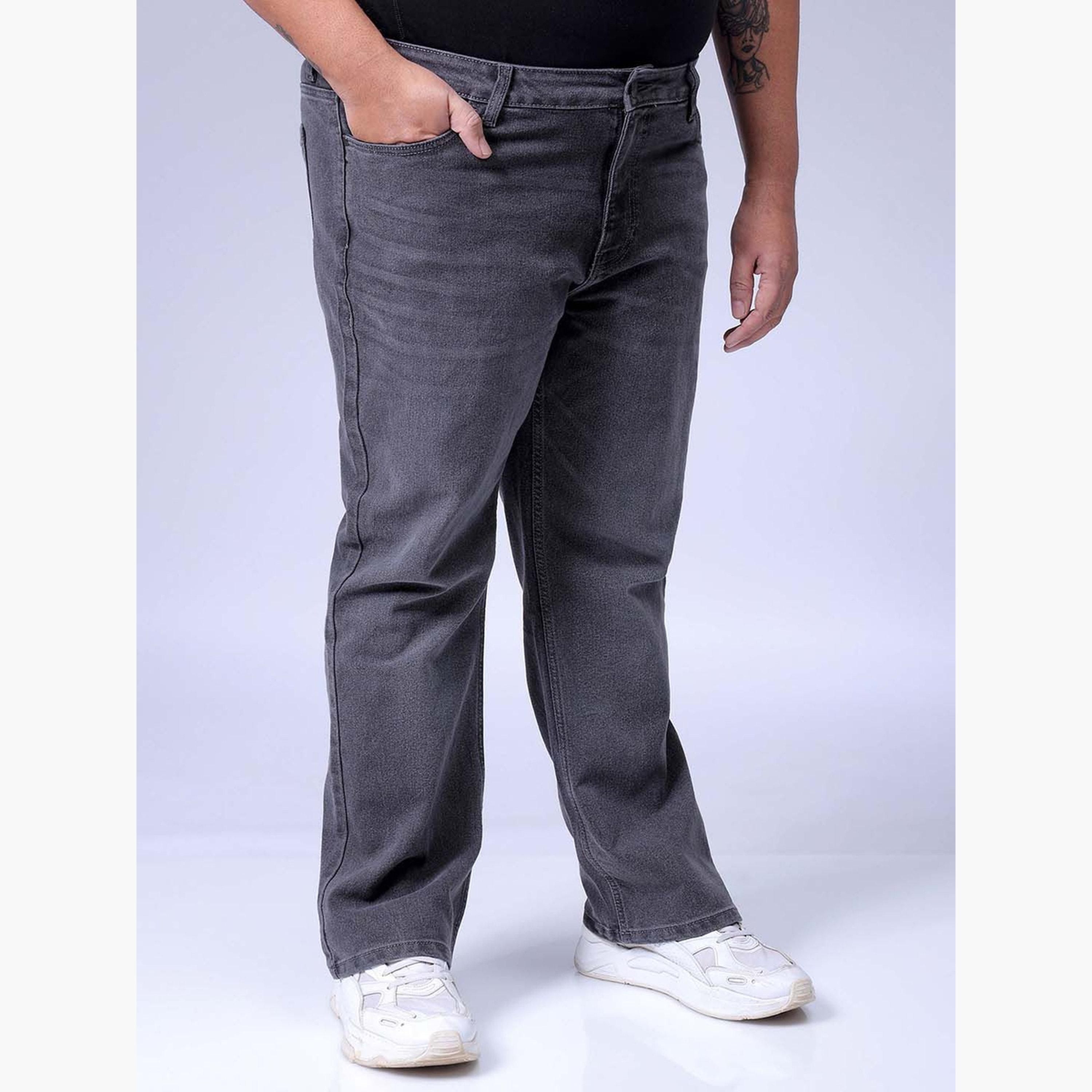 HardSoda X Styli Plus Size Men Bootcut Stretchable Jeans-men-clothing-bottoms-jeans-image-4