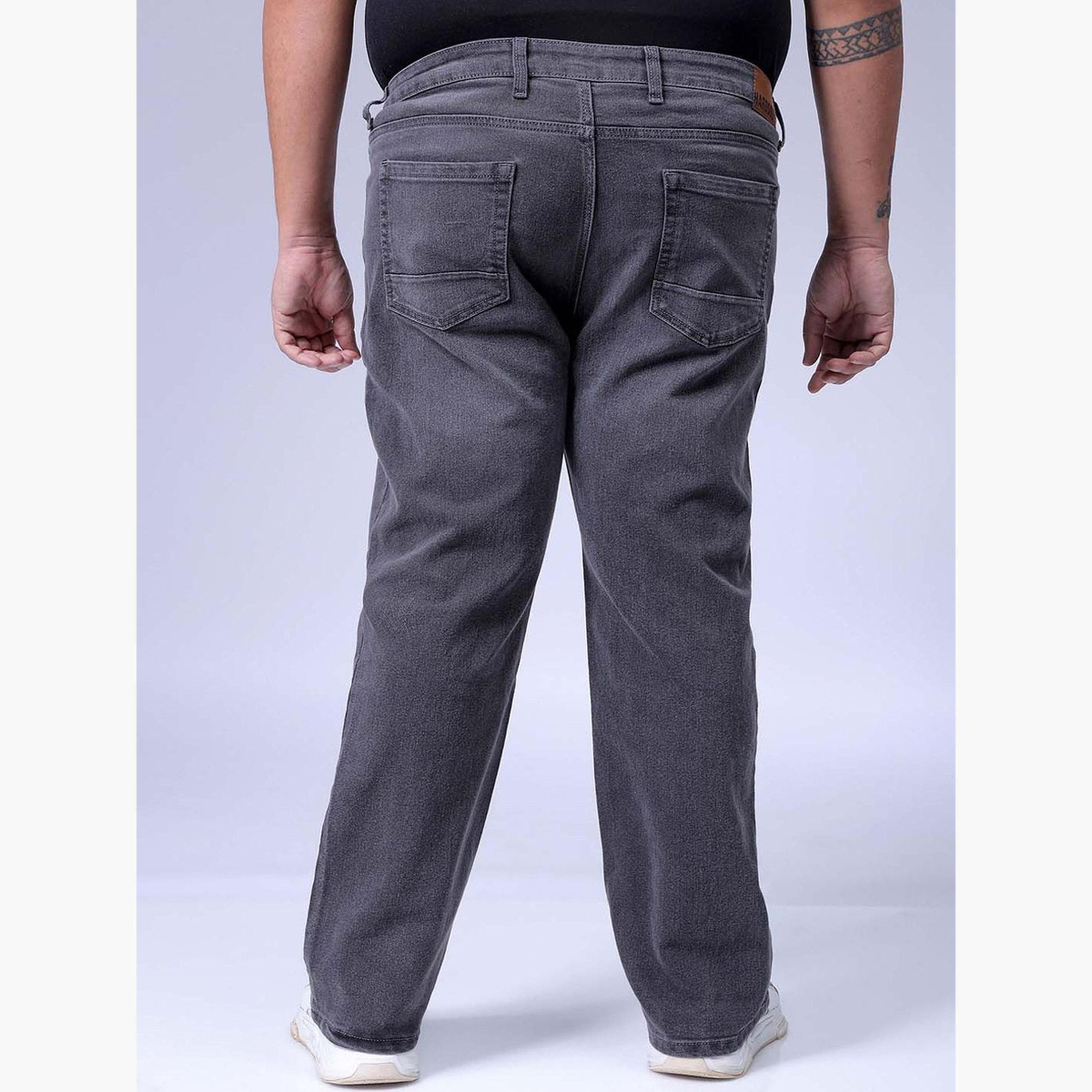 HardSoda X Styli Plus Size Men Bootcut Stretchable Jeans-men-clothing-bottoms-jeans-image-5