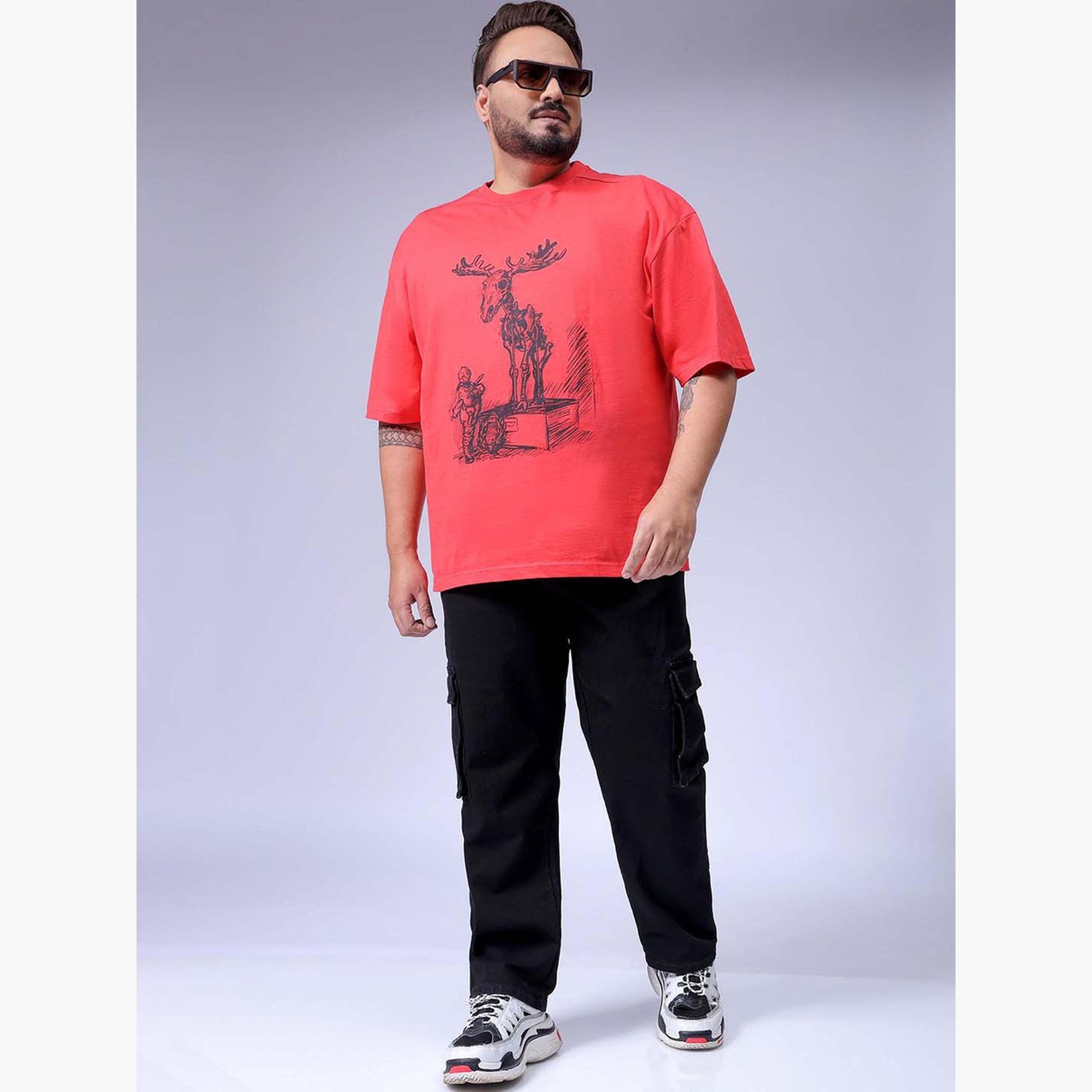 هاردسودا × ستايلي - بنطال جينز كارغو بقصّة عادية للرجال بمقاسات كبيرة-men-clothing-bottoms-jeans-image-2