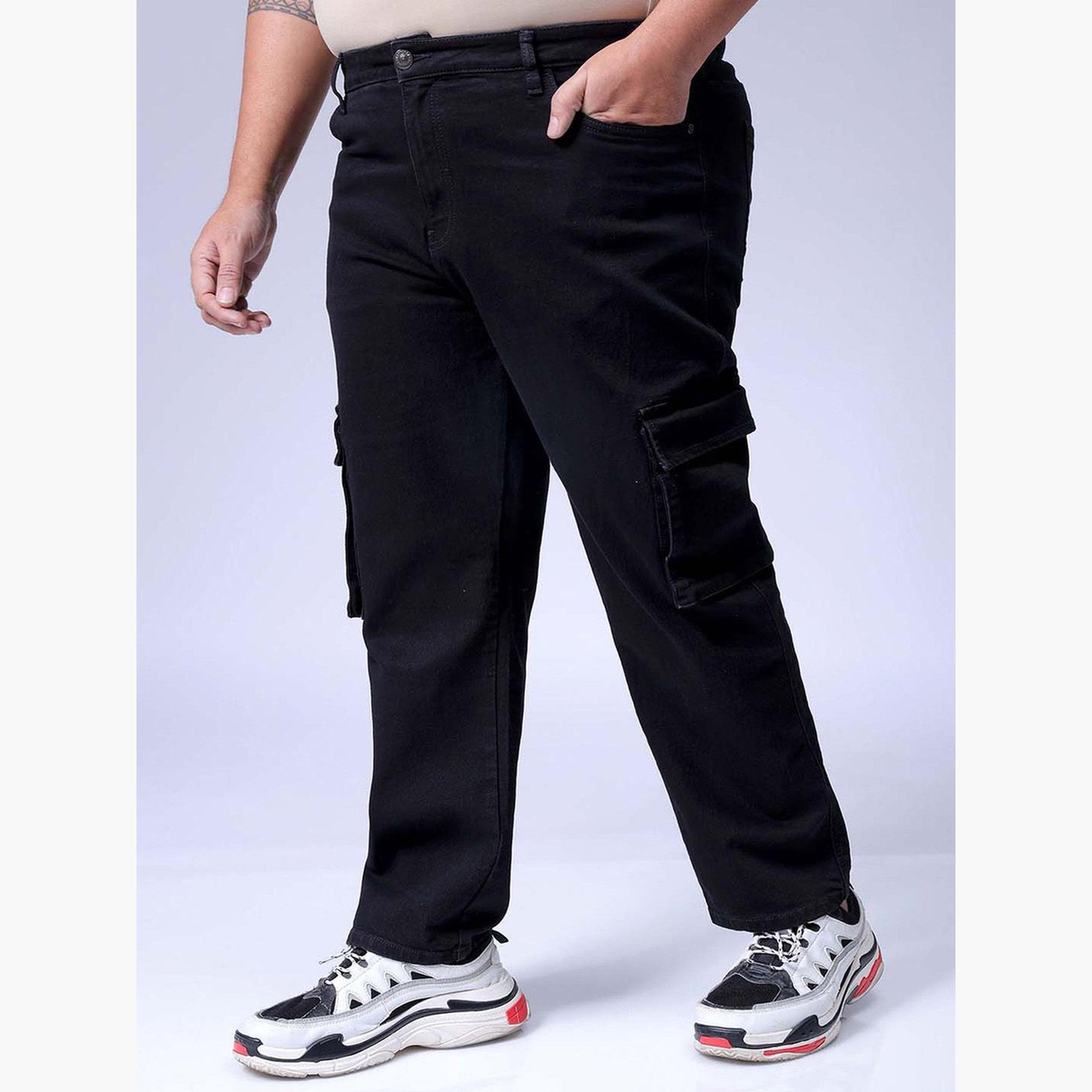 HardSoda X Styli Plus Size Men Regular Fit Cargo Jeans-men-clothing-bottoms-jeans-image-3