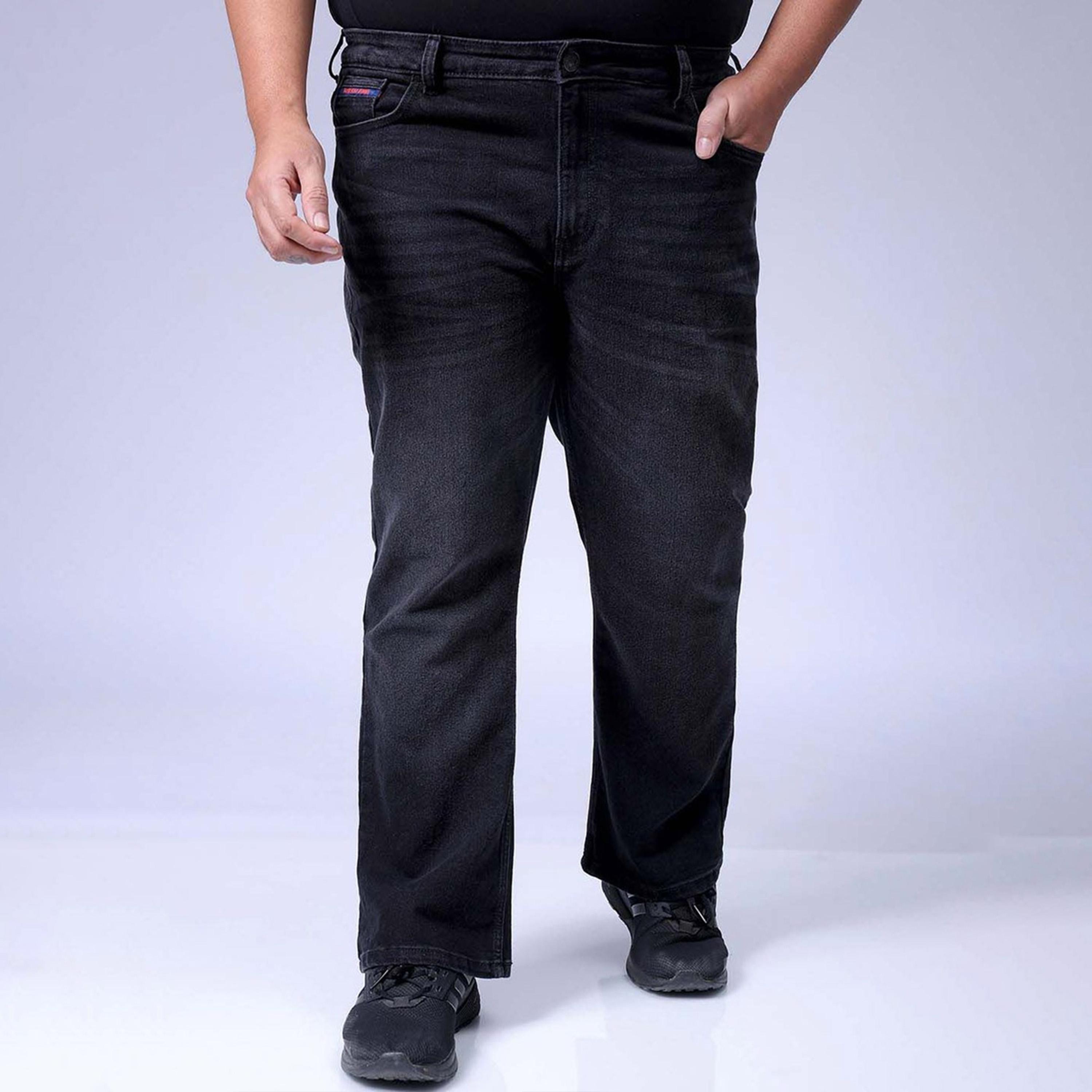 HardSoda X Styli Plus Size Men Bootcut Stretchable Jeans-men-clothing-bottoms-jeans-image-1