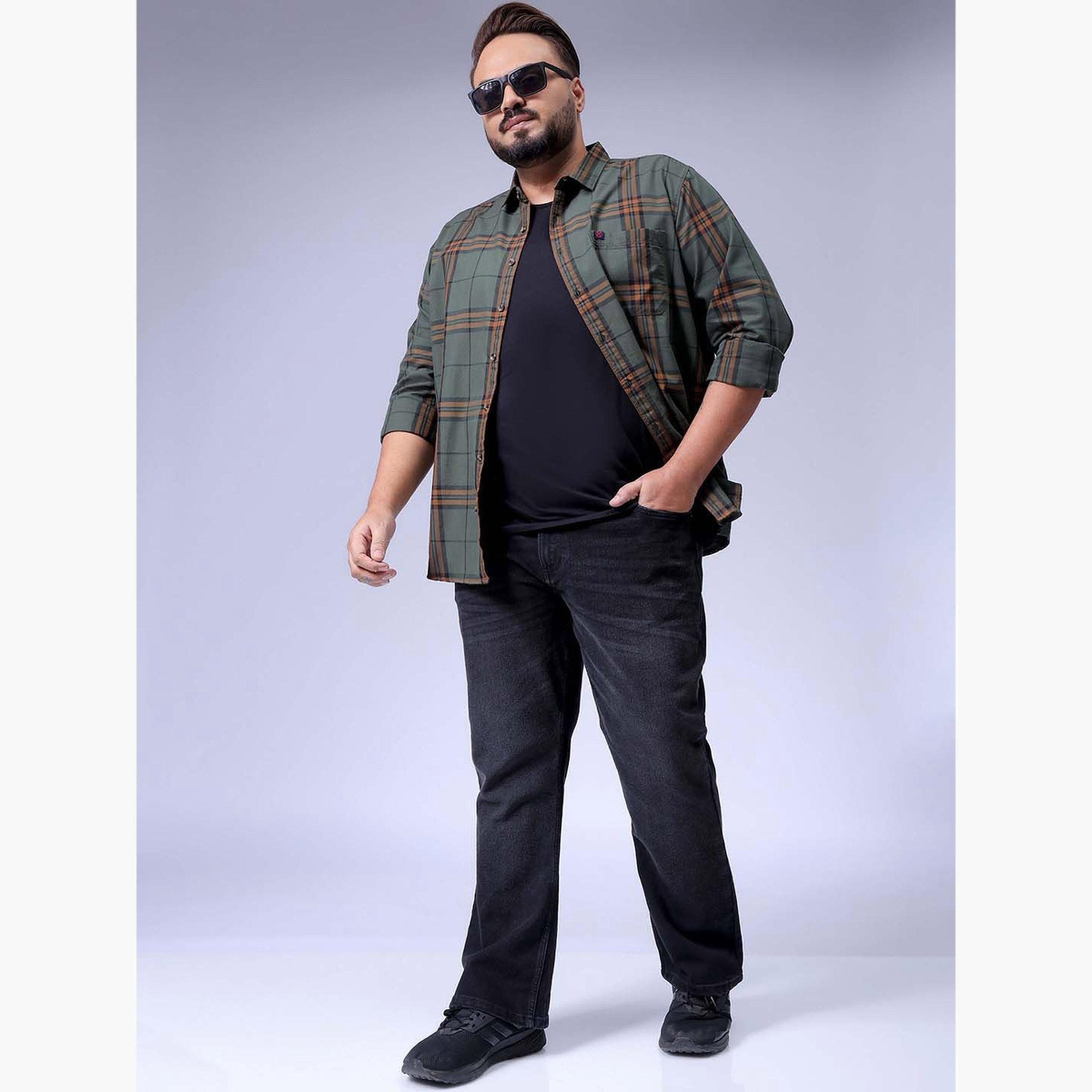 HardSoda X Styli Plus Size Men Bootcut Stretchable Jeans-men-clothing-bottoms-jeans-image-2